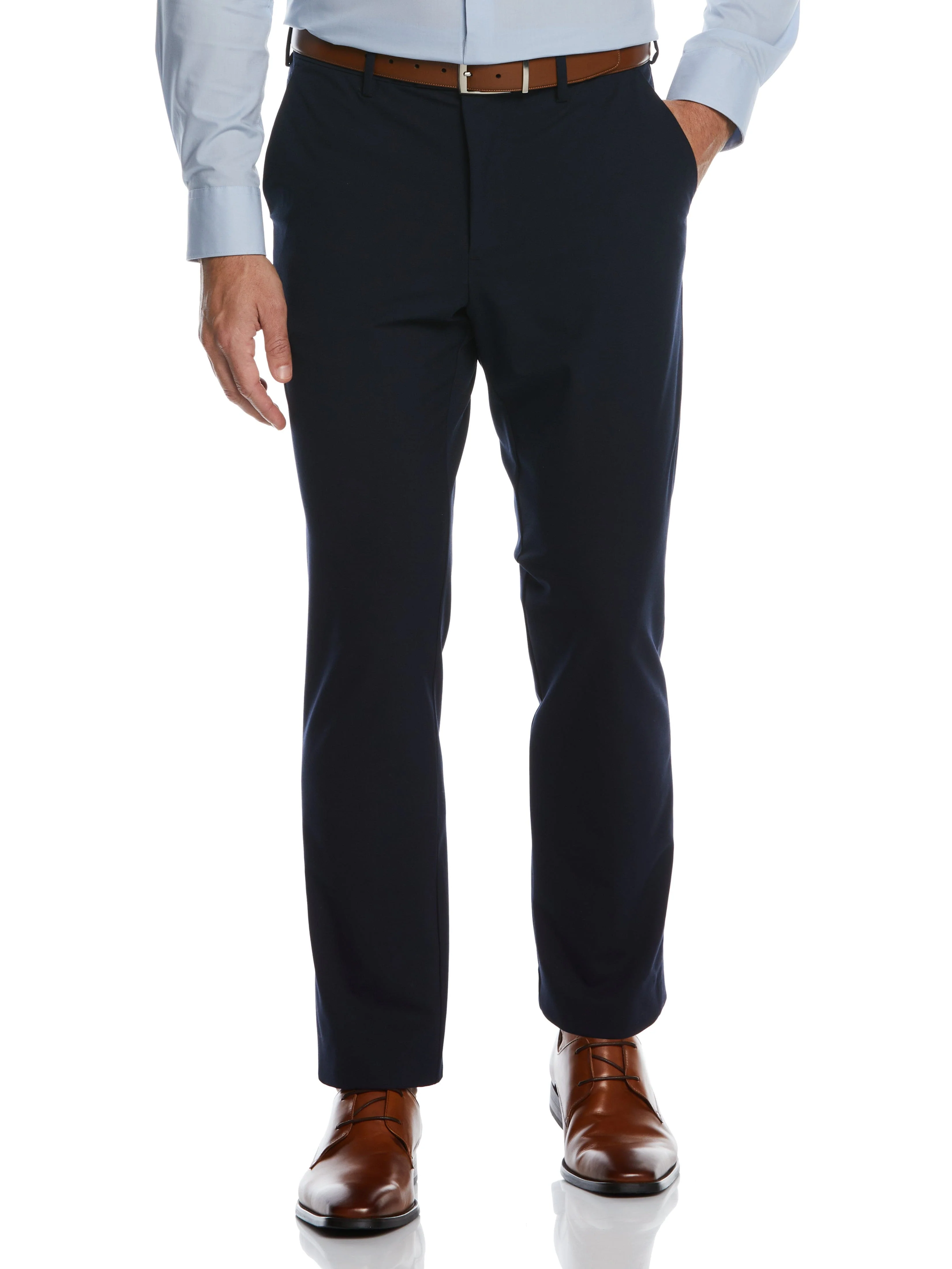Slim Fit Stretch Textured Tech Suit Pant