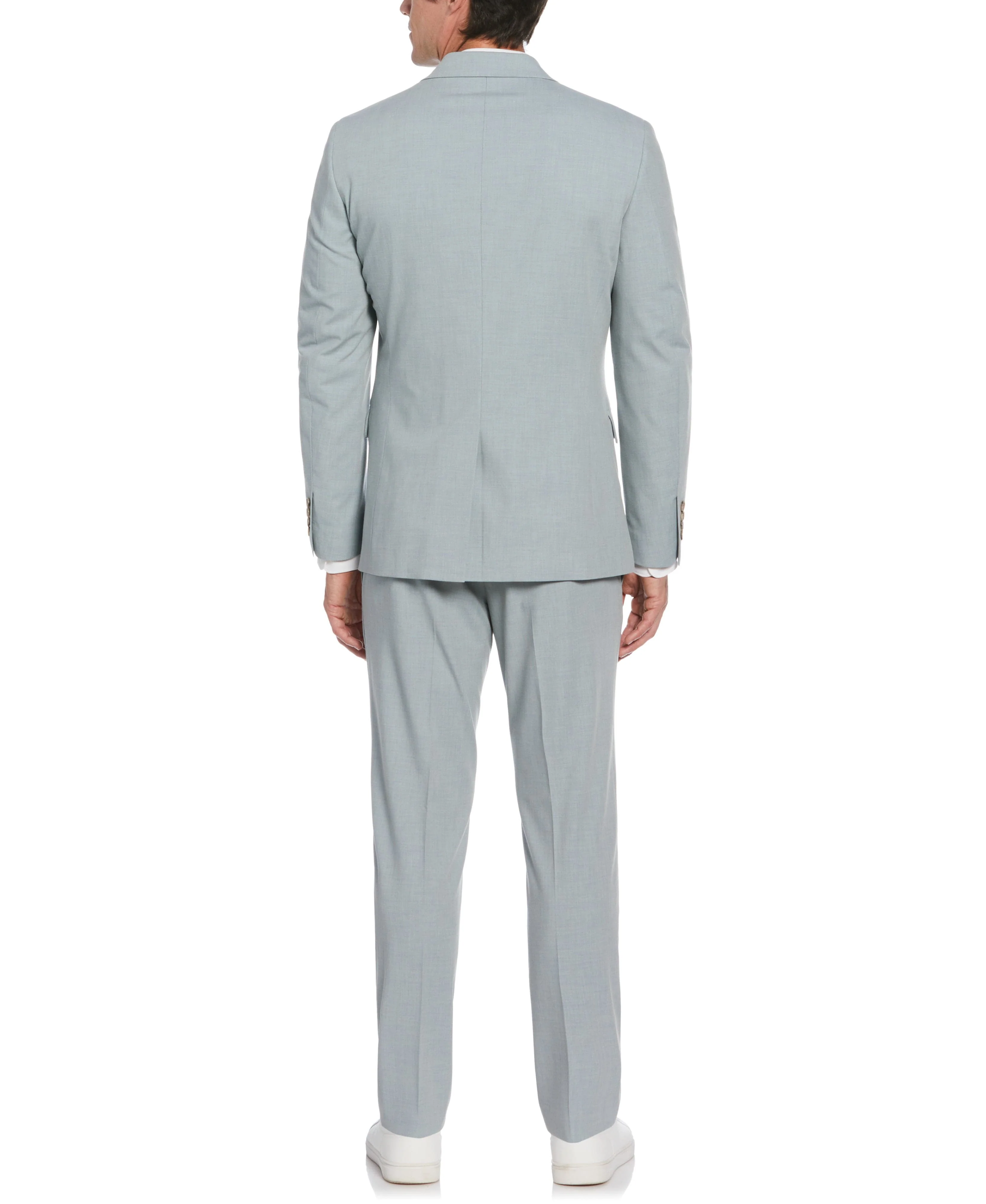 Tua X Perry Ellis Collaboration Slim Fit Two-Tone Tech Stretch Suit Jacket - Image 6