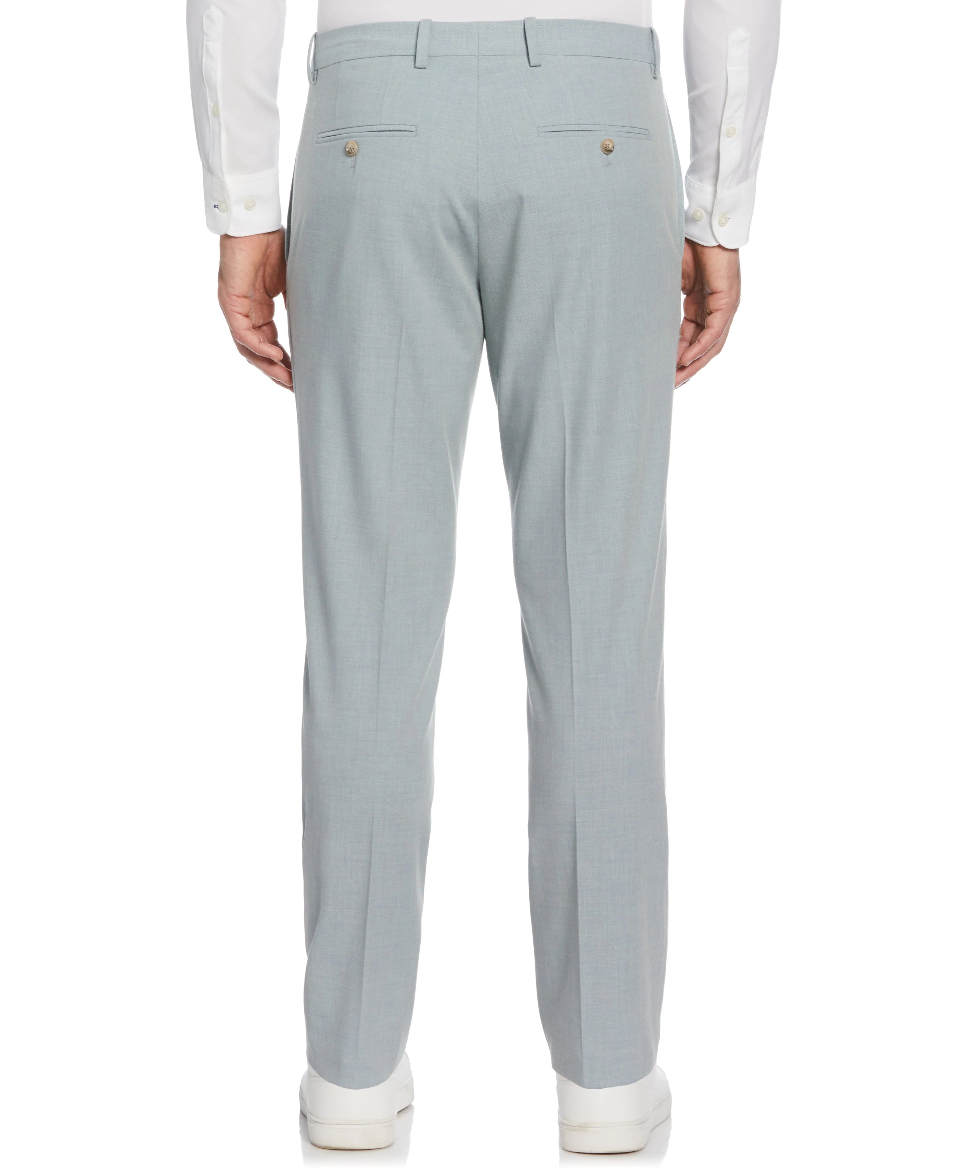 Tua X Perry Ellis Collaboration Slim Fit Two-Tone Tech Stretch Suit Pant - Image 2