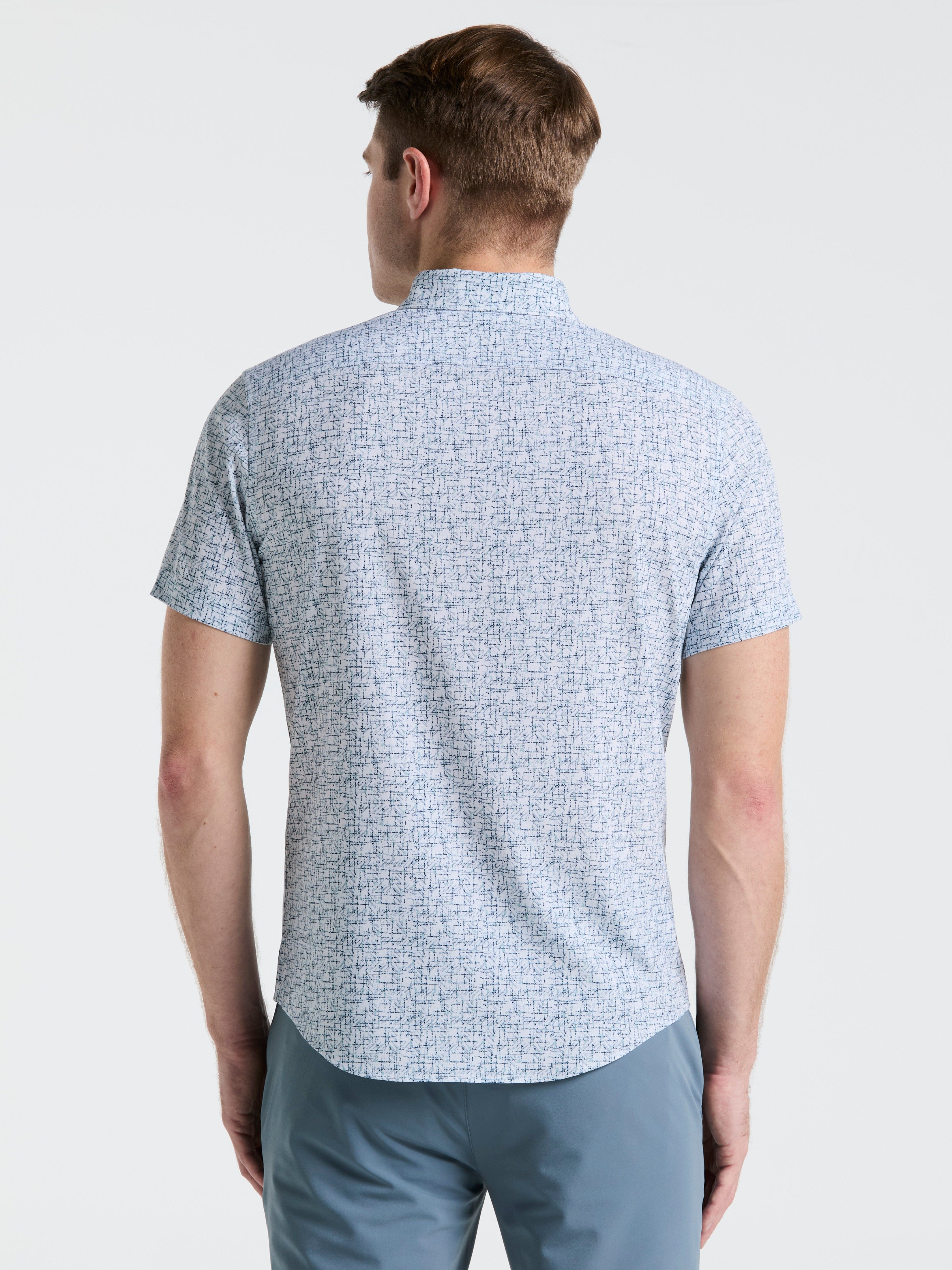 Slim Fit Textured Print Shirt - Image 2