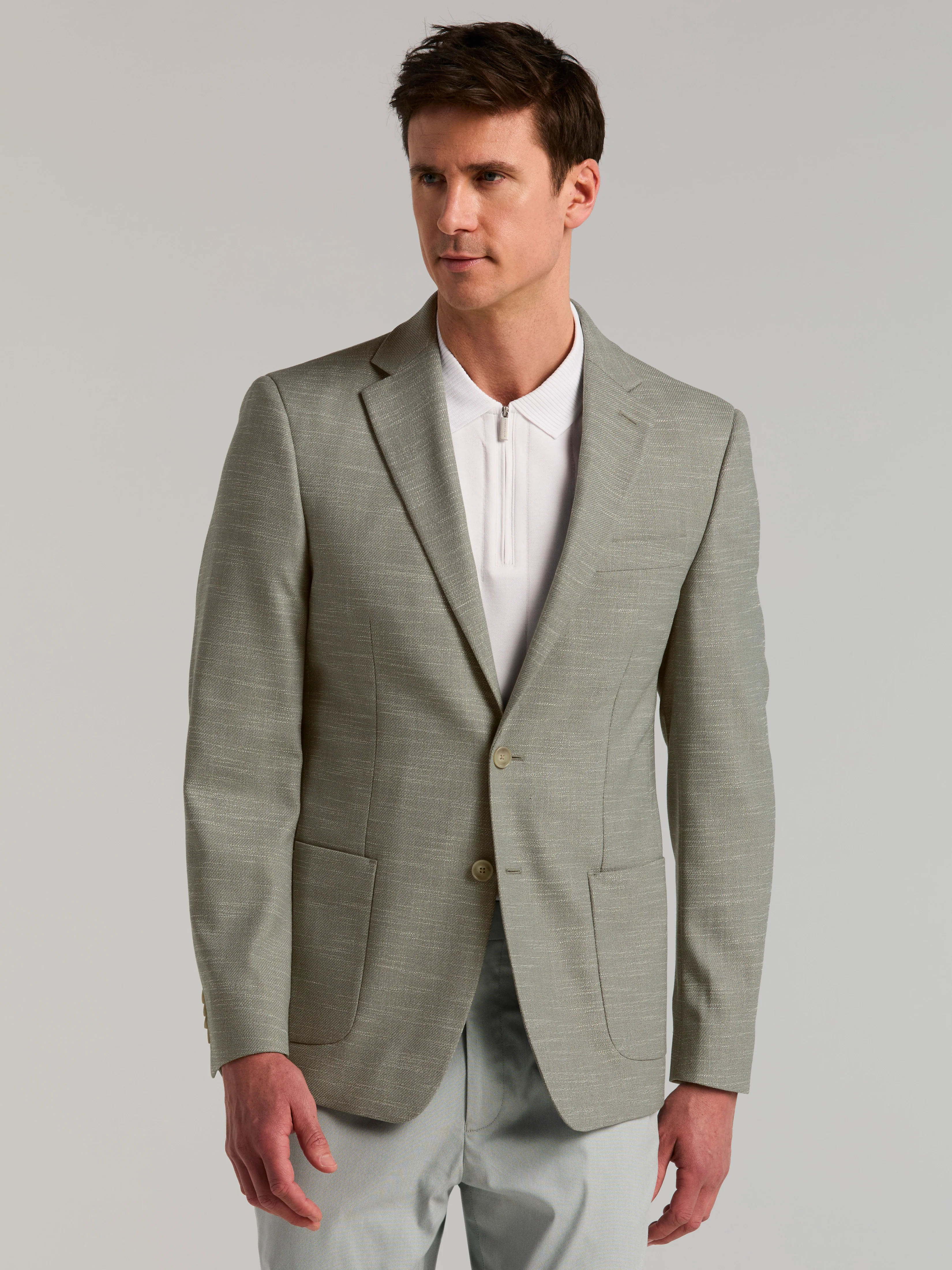 Slim Fit Textured Sport Coat