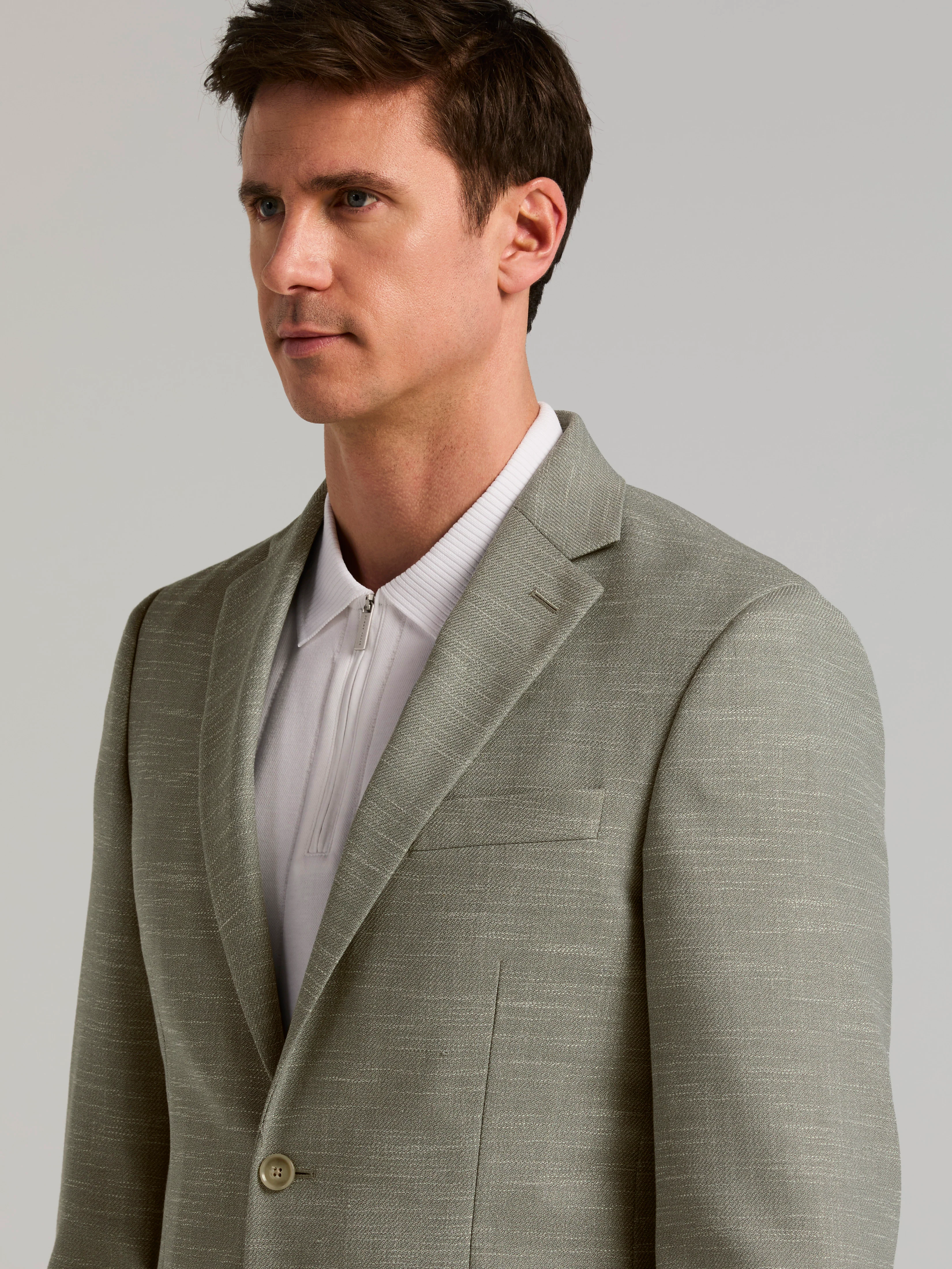 Slim Fit Textured Sport Coat - Image 2