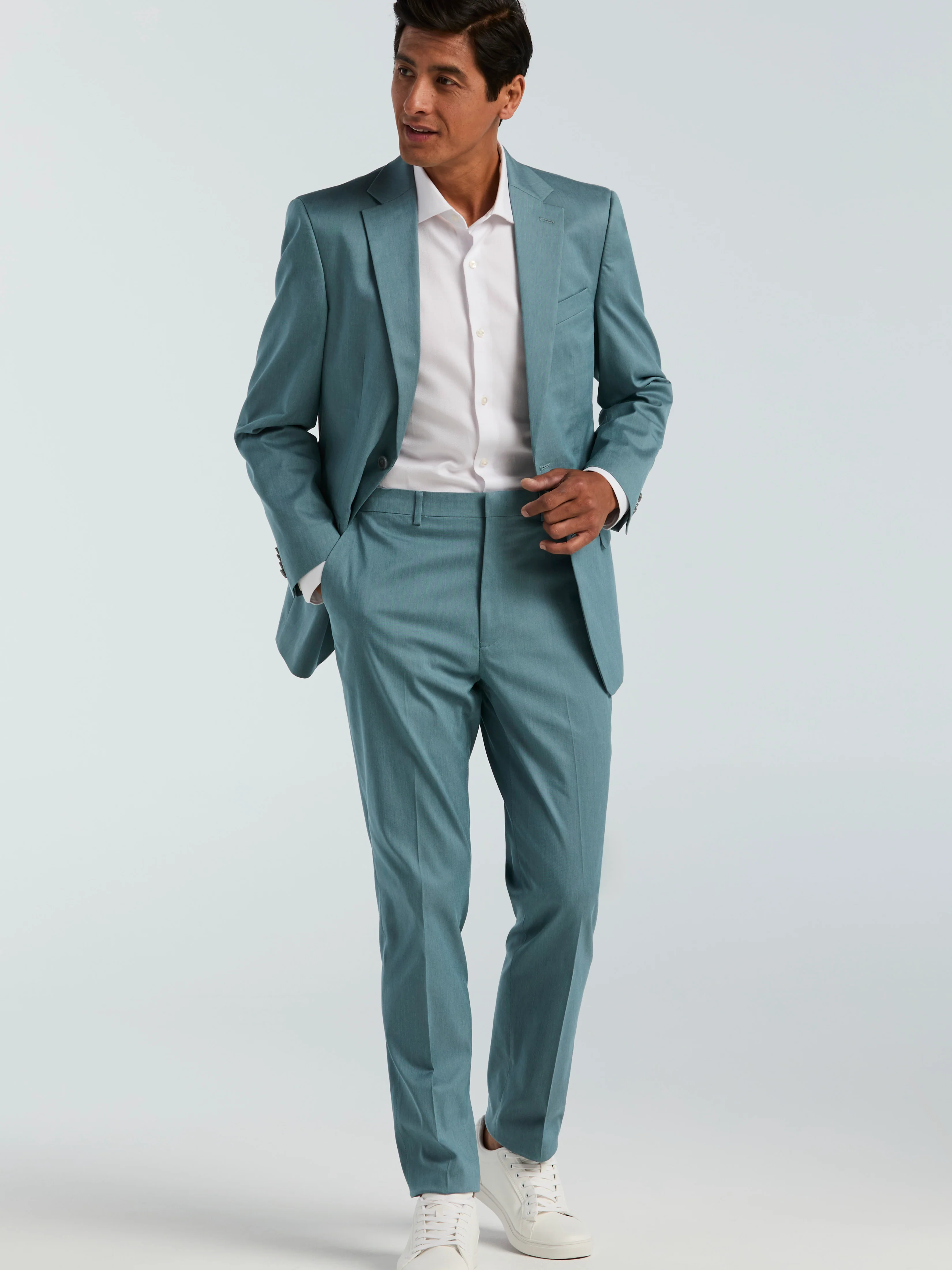 Slim Fit Textured Suit - Image 2