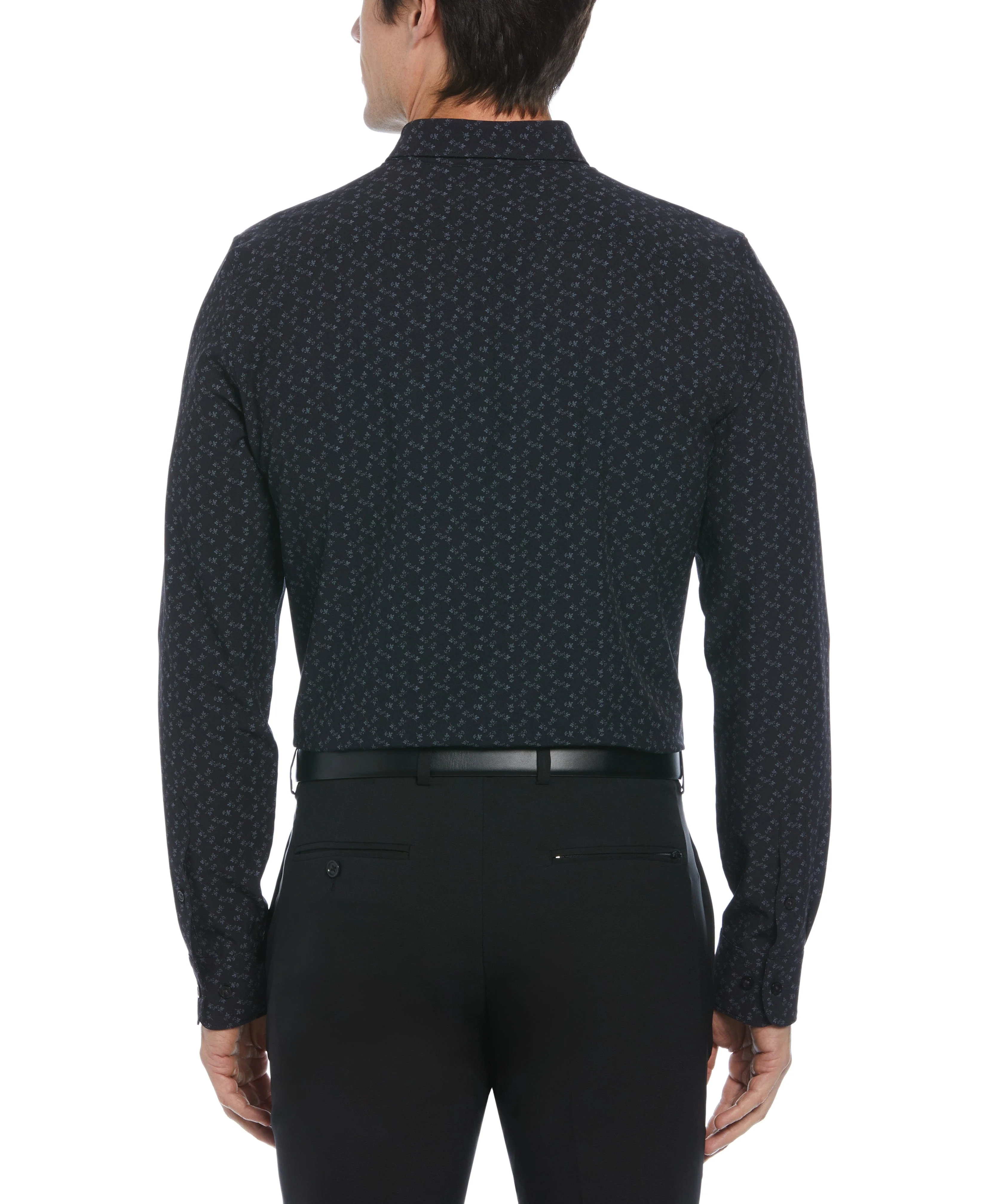 Slim Fit Total Stretch Ditsy Floral Print Shirt - Image 2