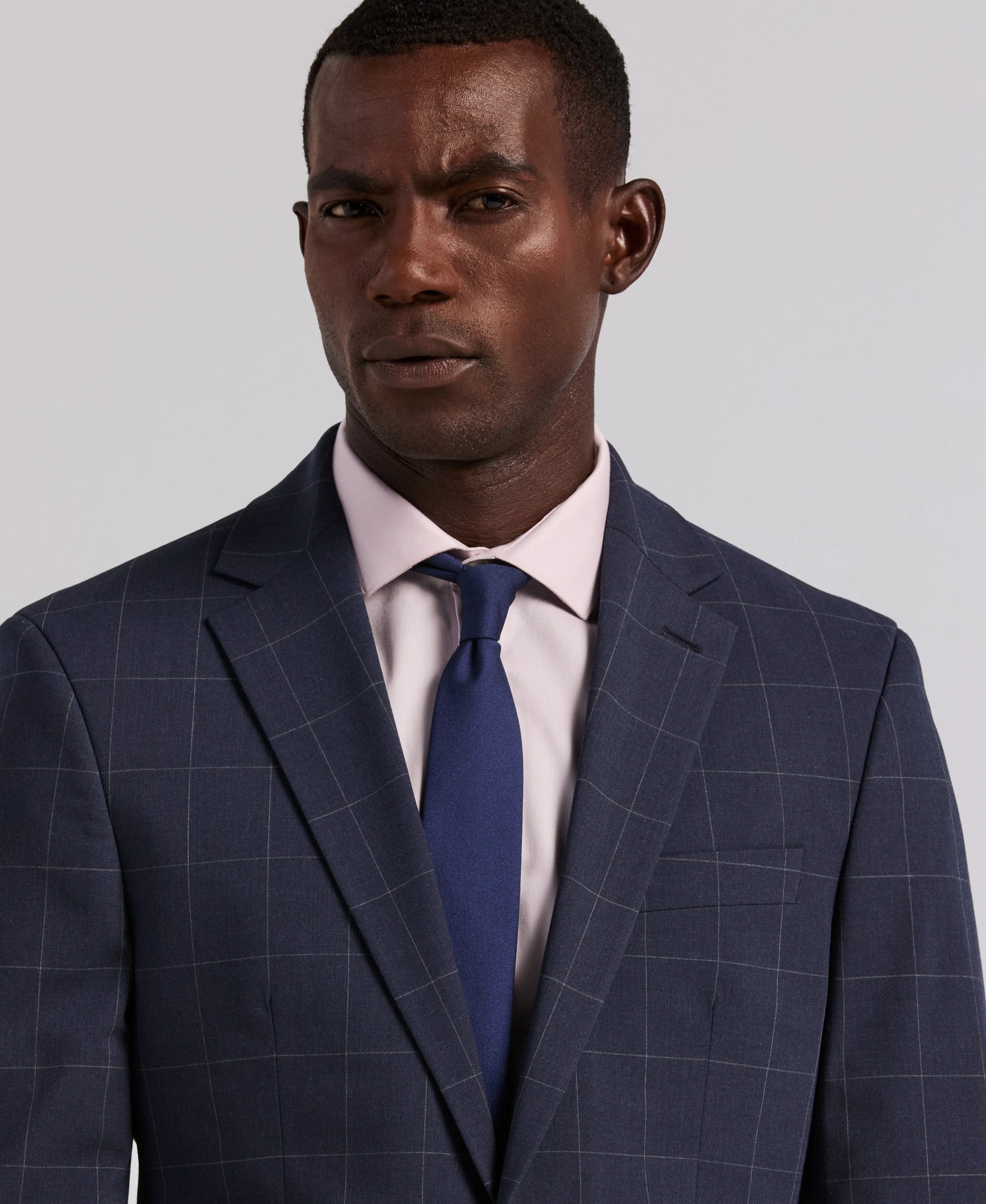 Slim Fit Windowpane Suit - Image 9