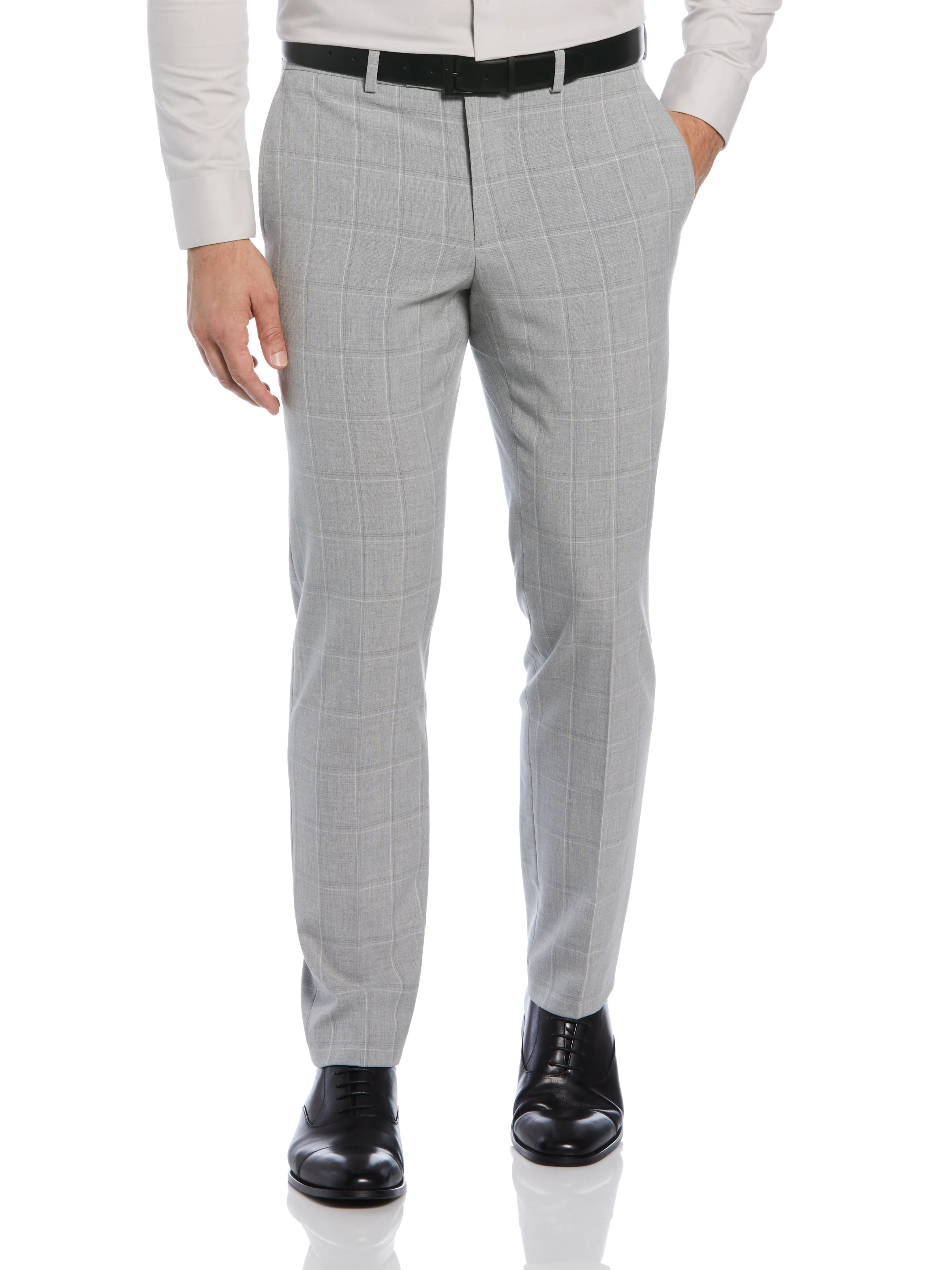 Slim Fit Windowpane Suit Pant