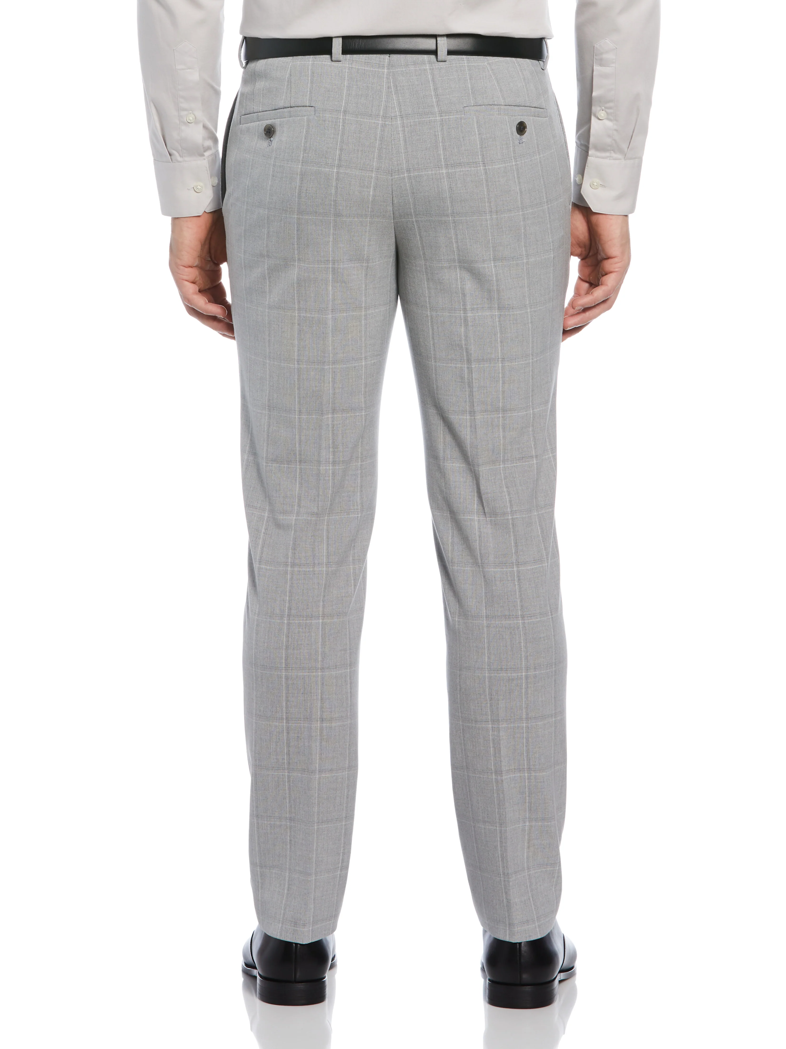 Slim Fit Windowpane Suit Pant - Image 3