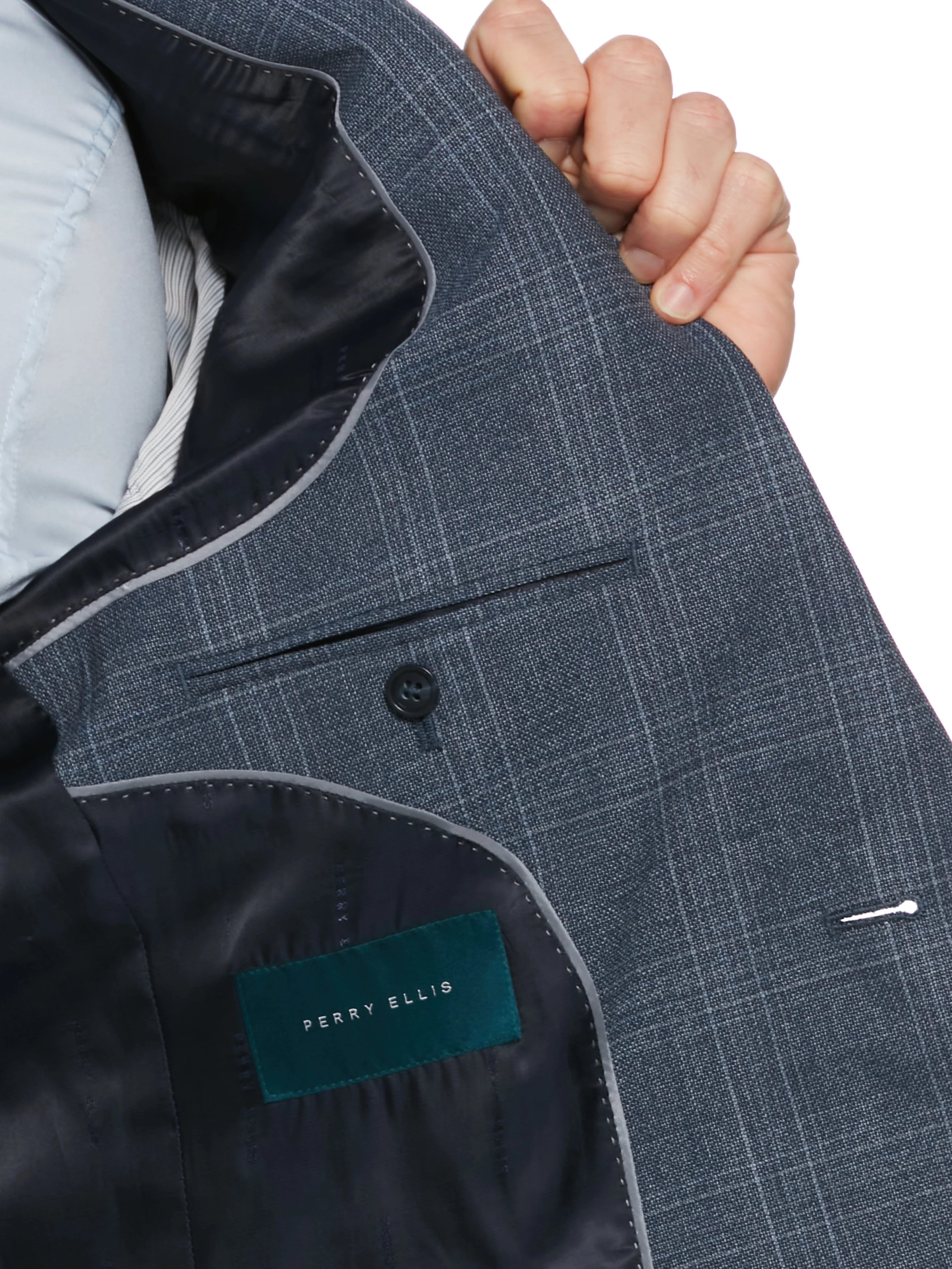 Slim Fit Wool Suit Jacket - Image 5