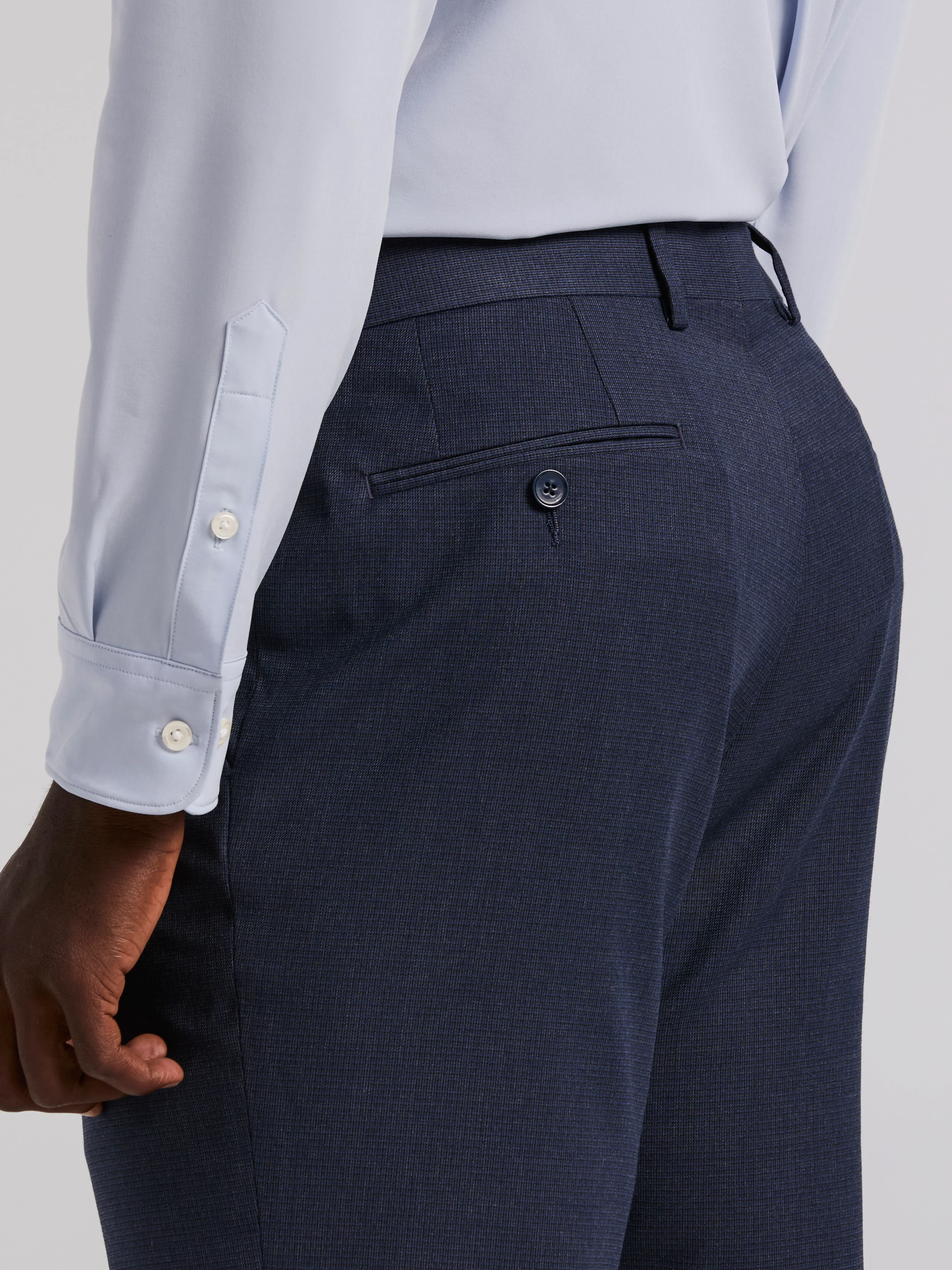 Slim Micro Print Suit Pant - Image 3