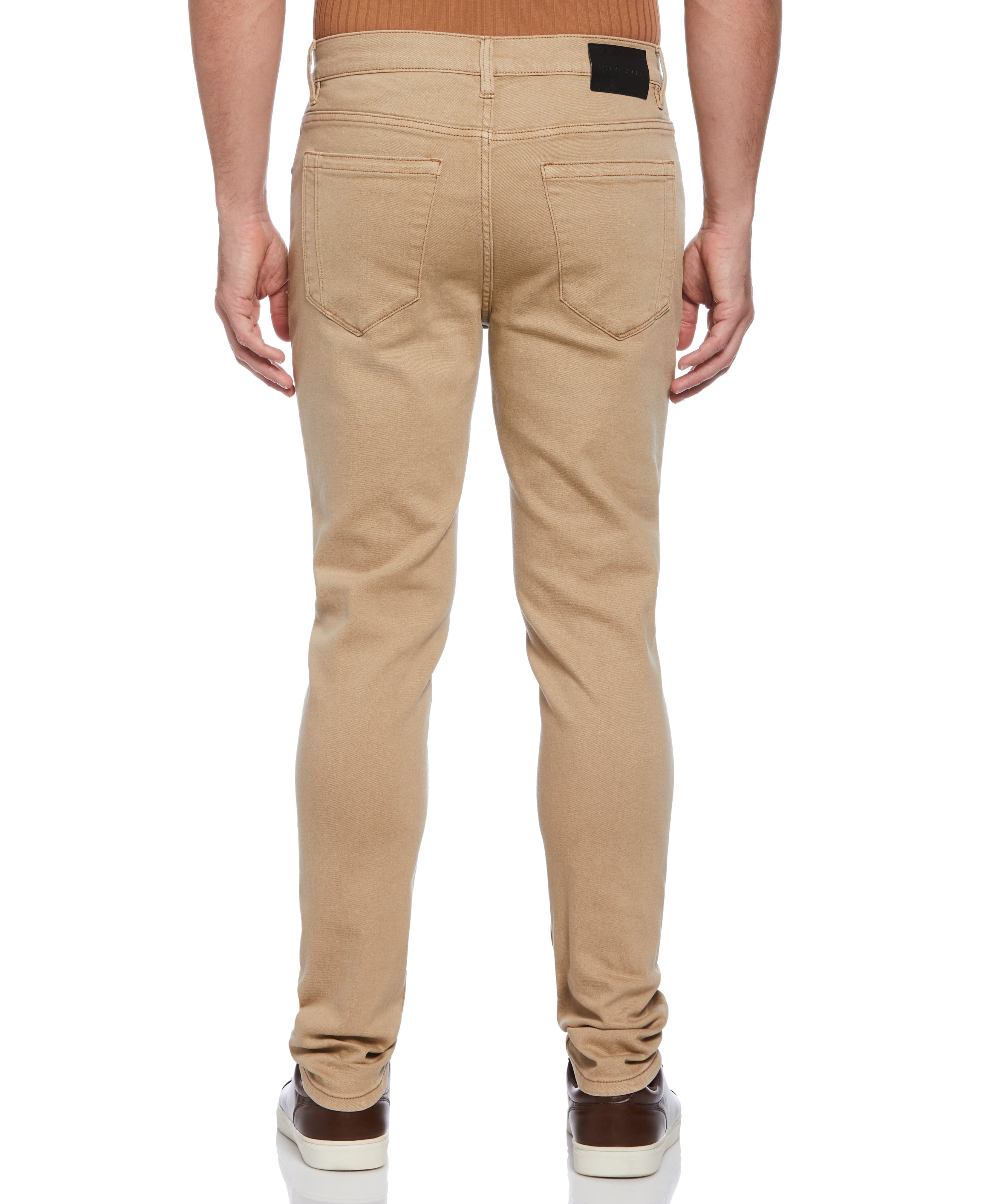 Khaki Eco Denim Tapered Slim Fit Jeans - Image 2