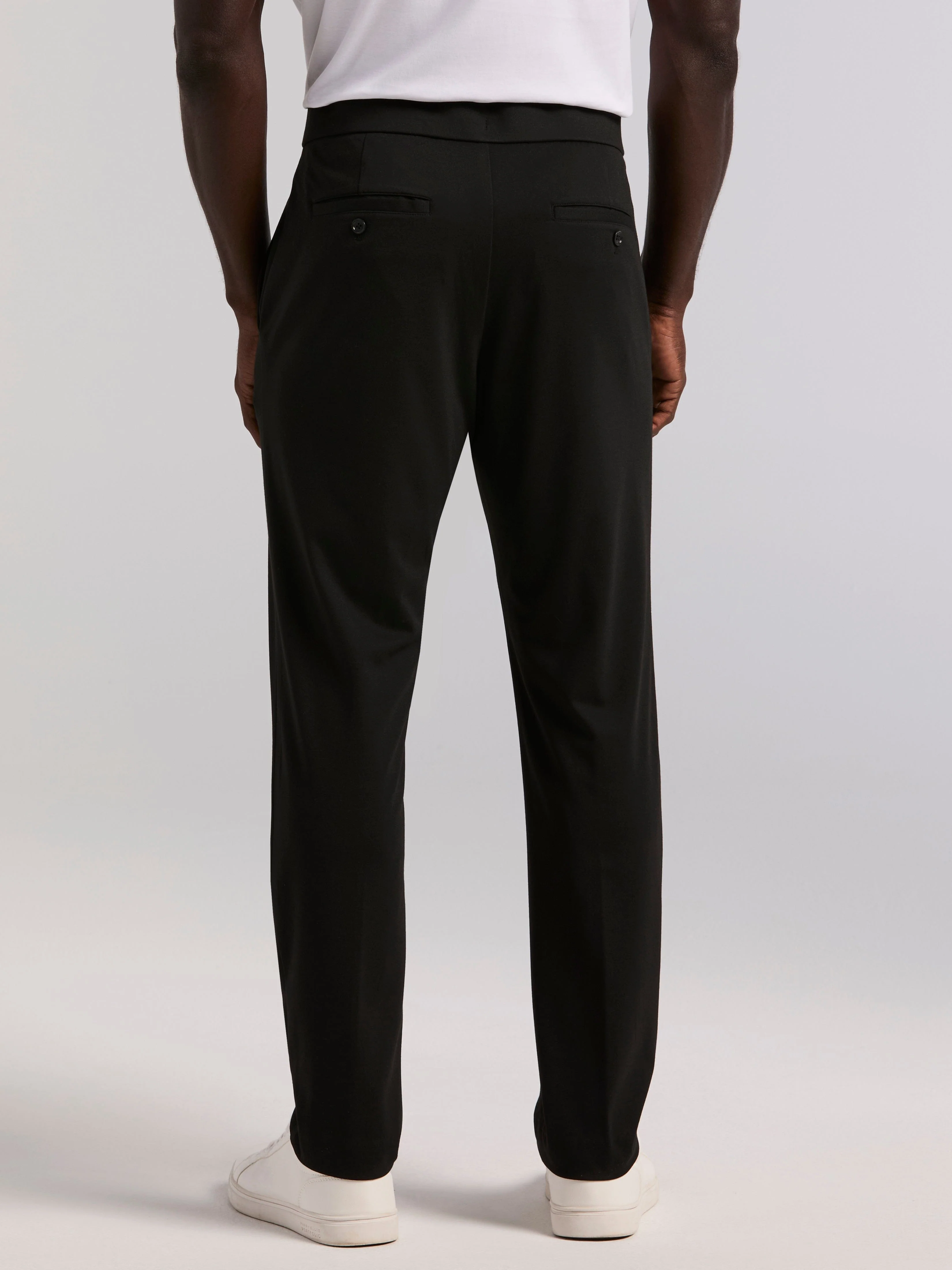 Slim Tapered Pintuck Pull-on Pants - Image 4
