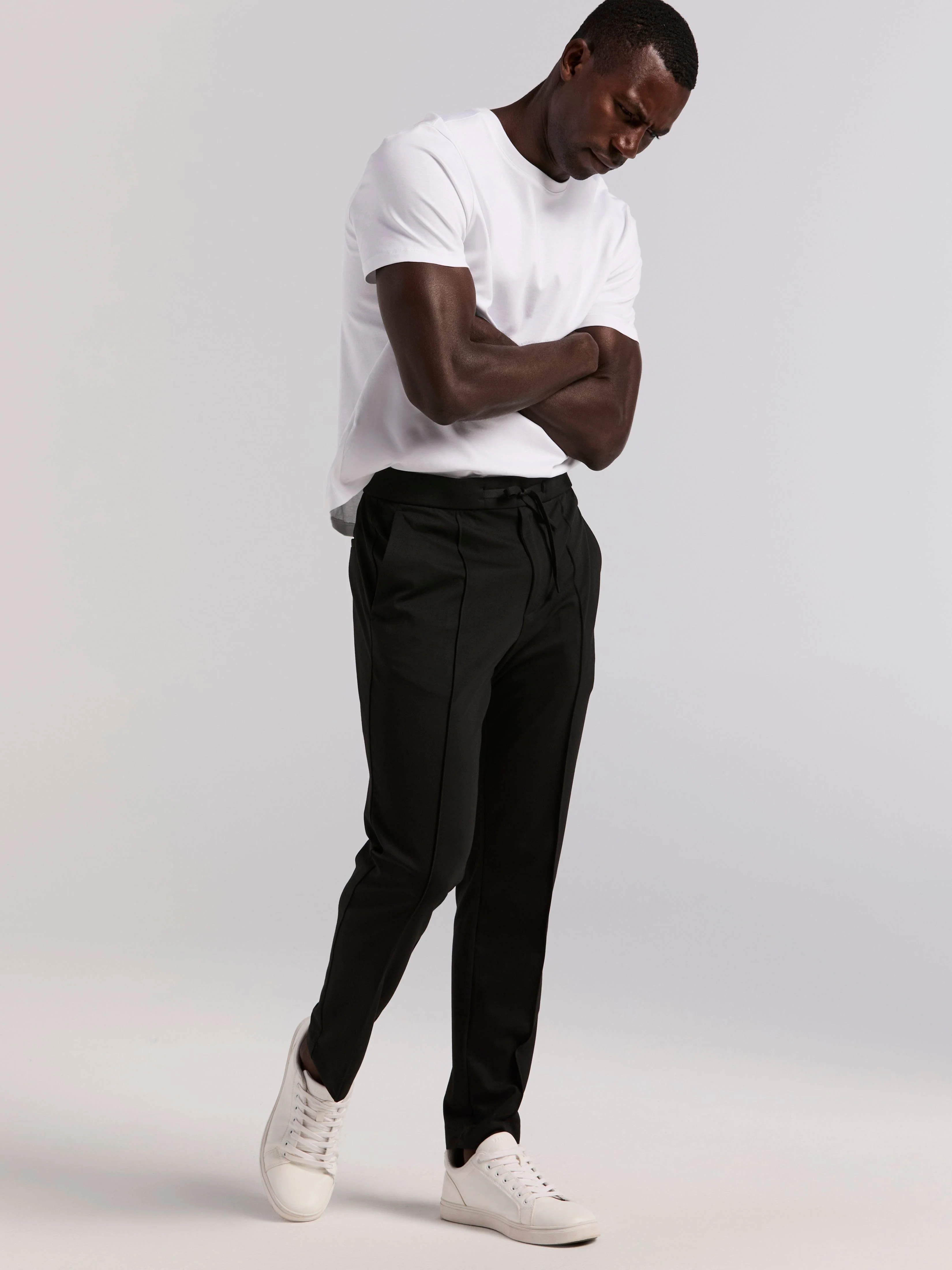 Slim Tapered Pintuck Pull-on Pants - Image 5