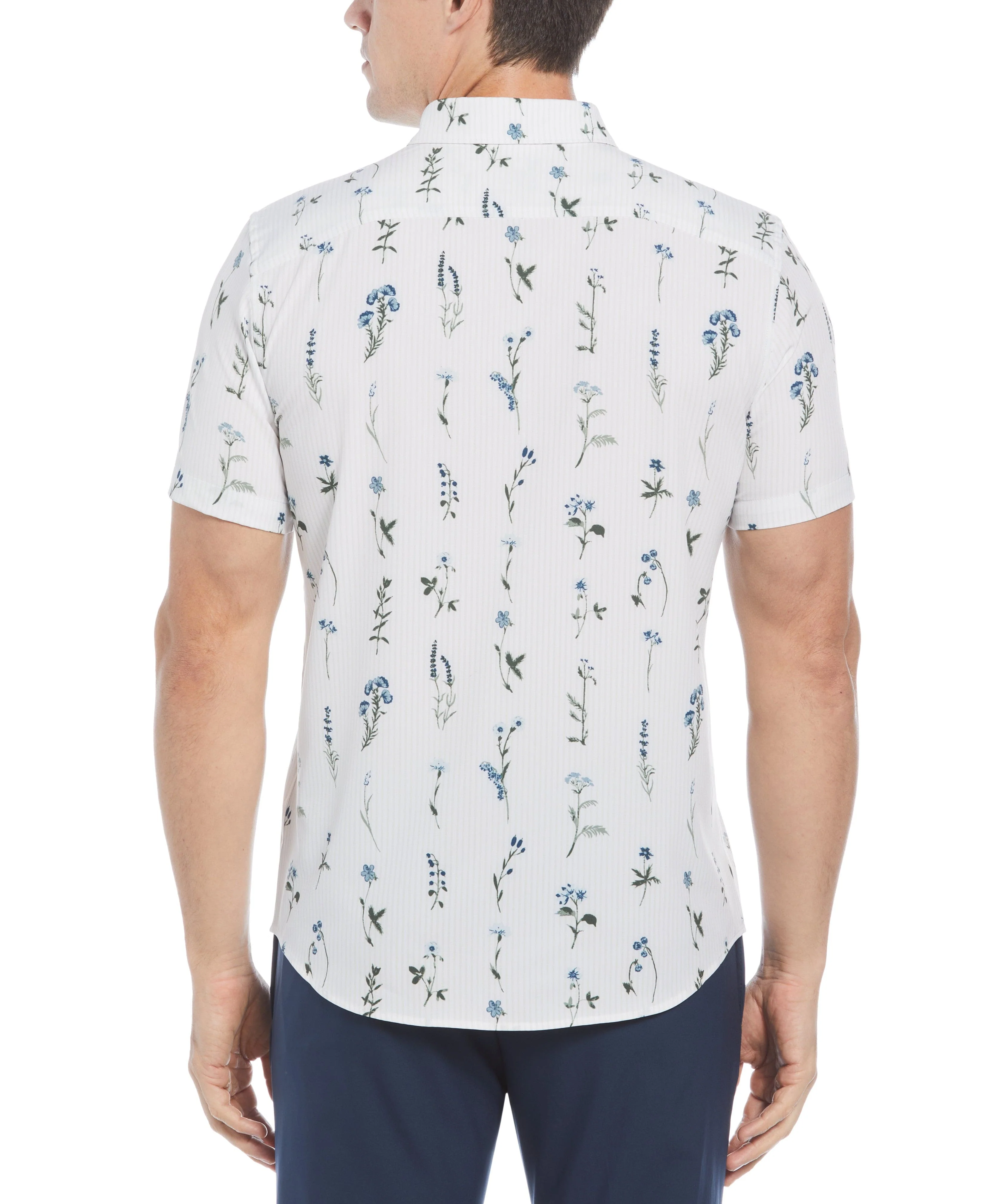 Total Stretch Slim Fit Floral Print Shirt - Image 2