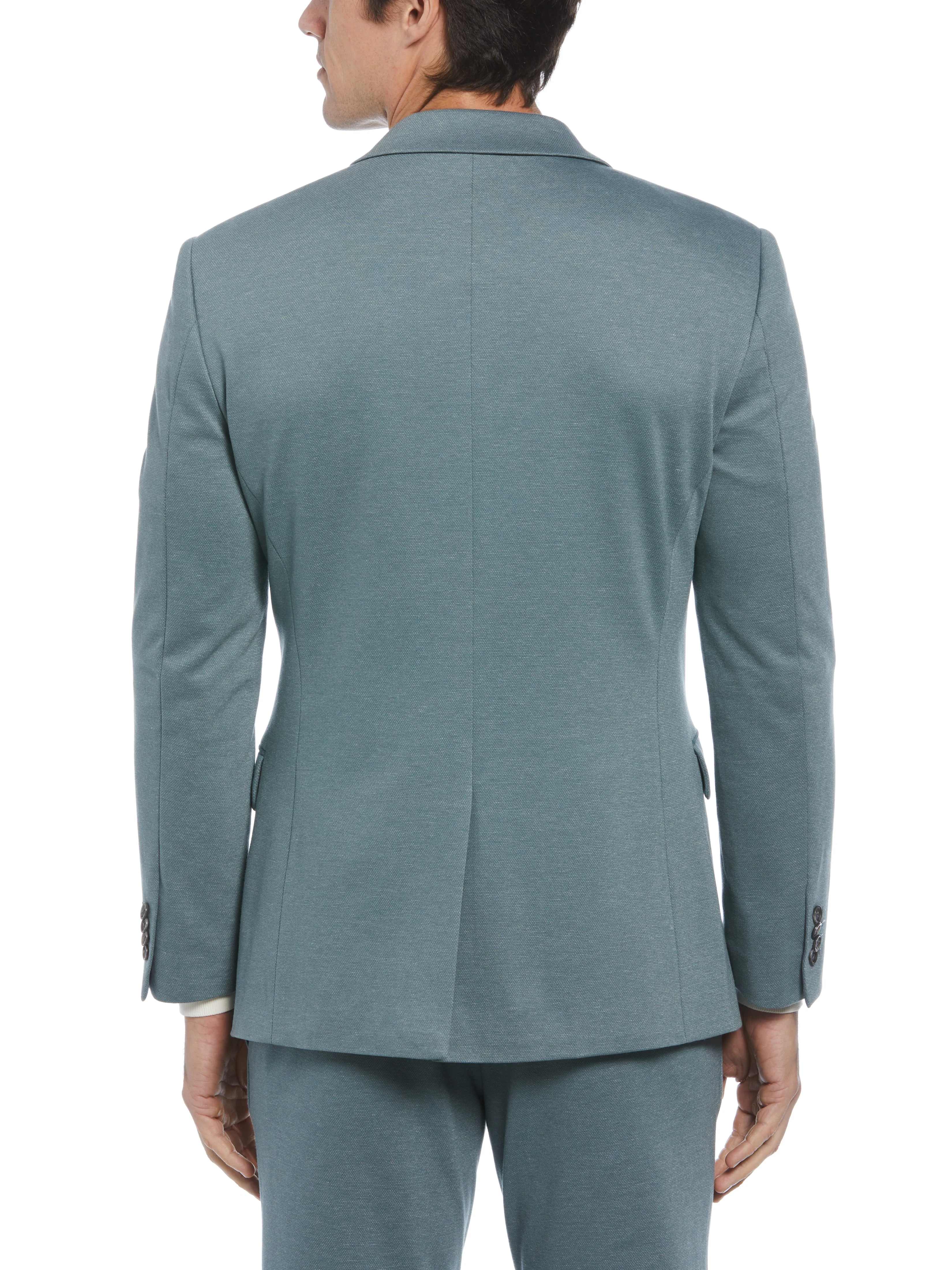 Slim Fit Two Tone Smart Knit Suit Jacket - Image 2