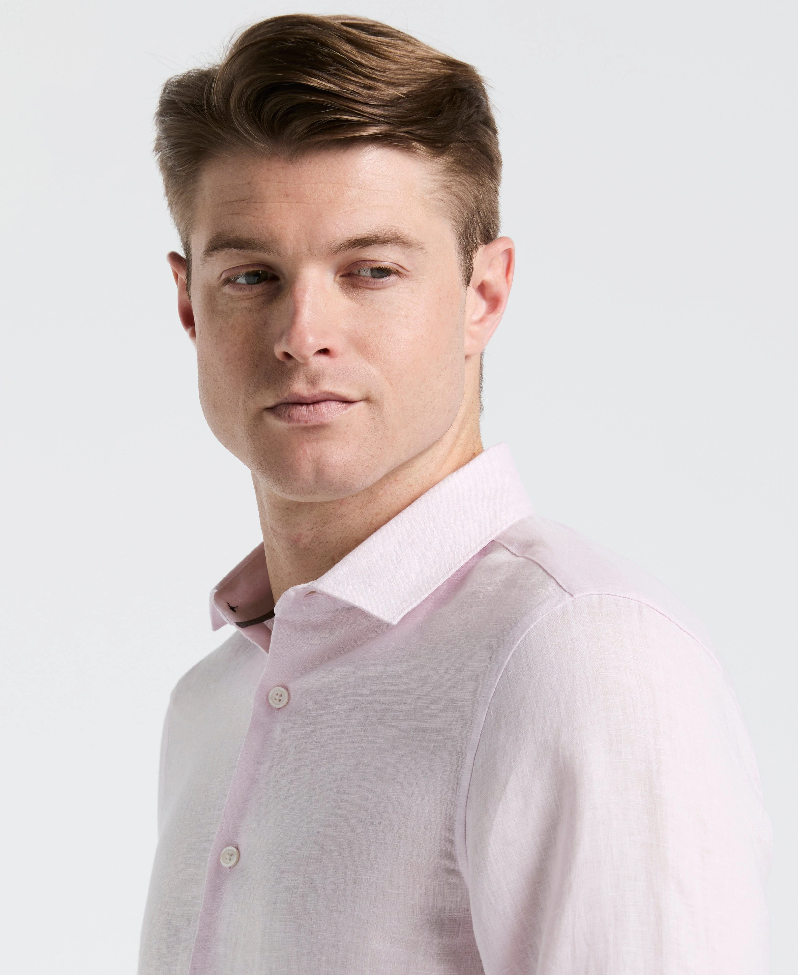 Solid Linen Shirt - Image 3