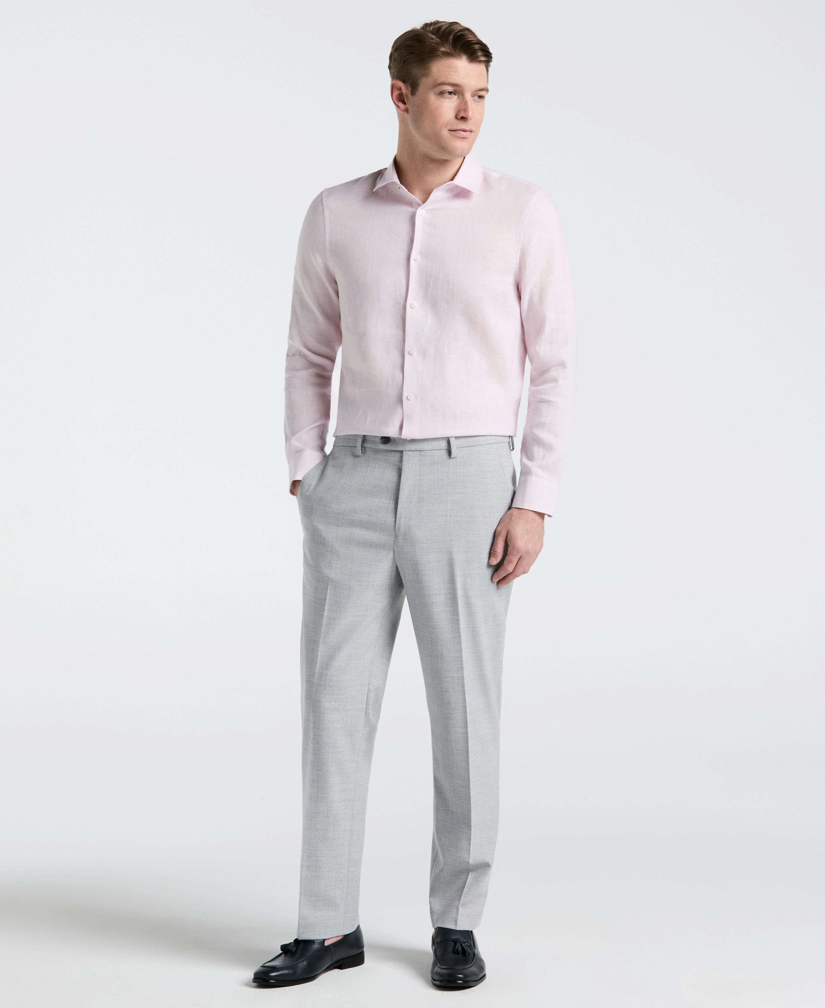 Solid Linen Shirt - Image 4