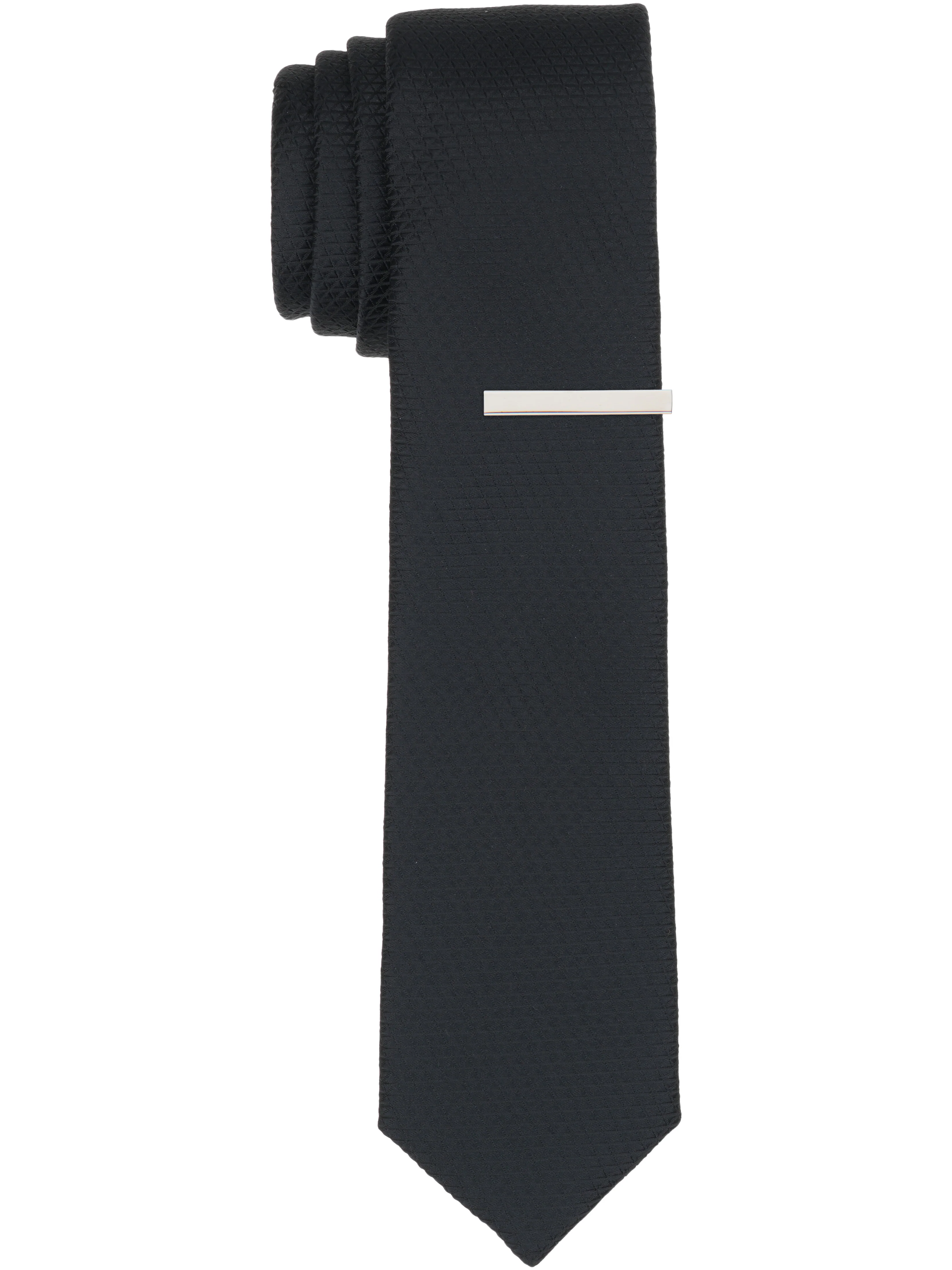 Solid Plain weave Micro Slim Tie - Image 5