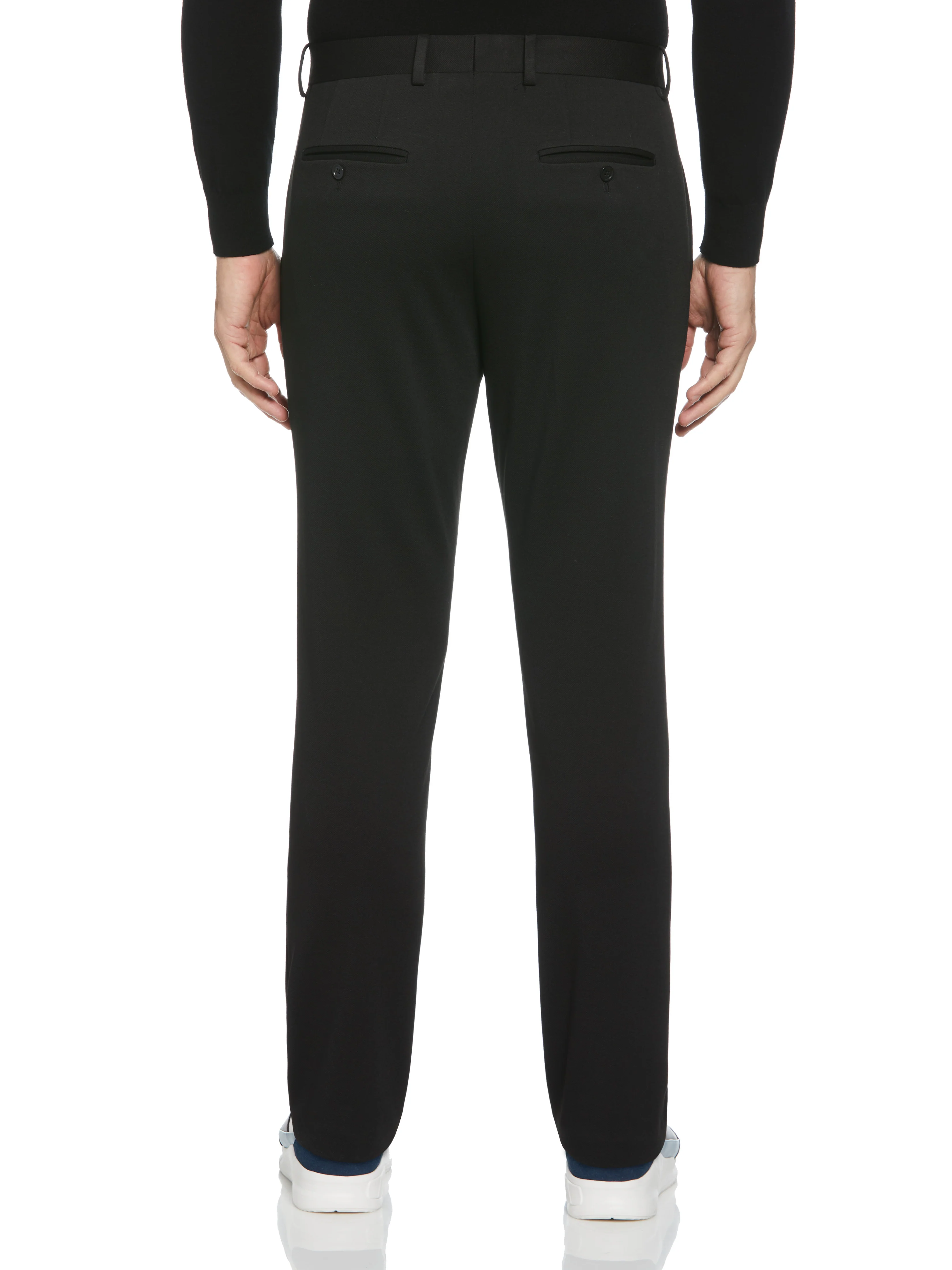 Very Slim Fit Solid Smart Knit Suit Pant - Image 2