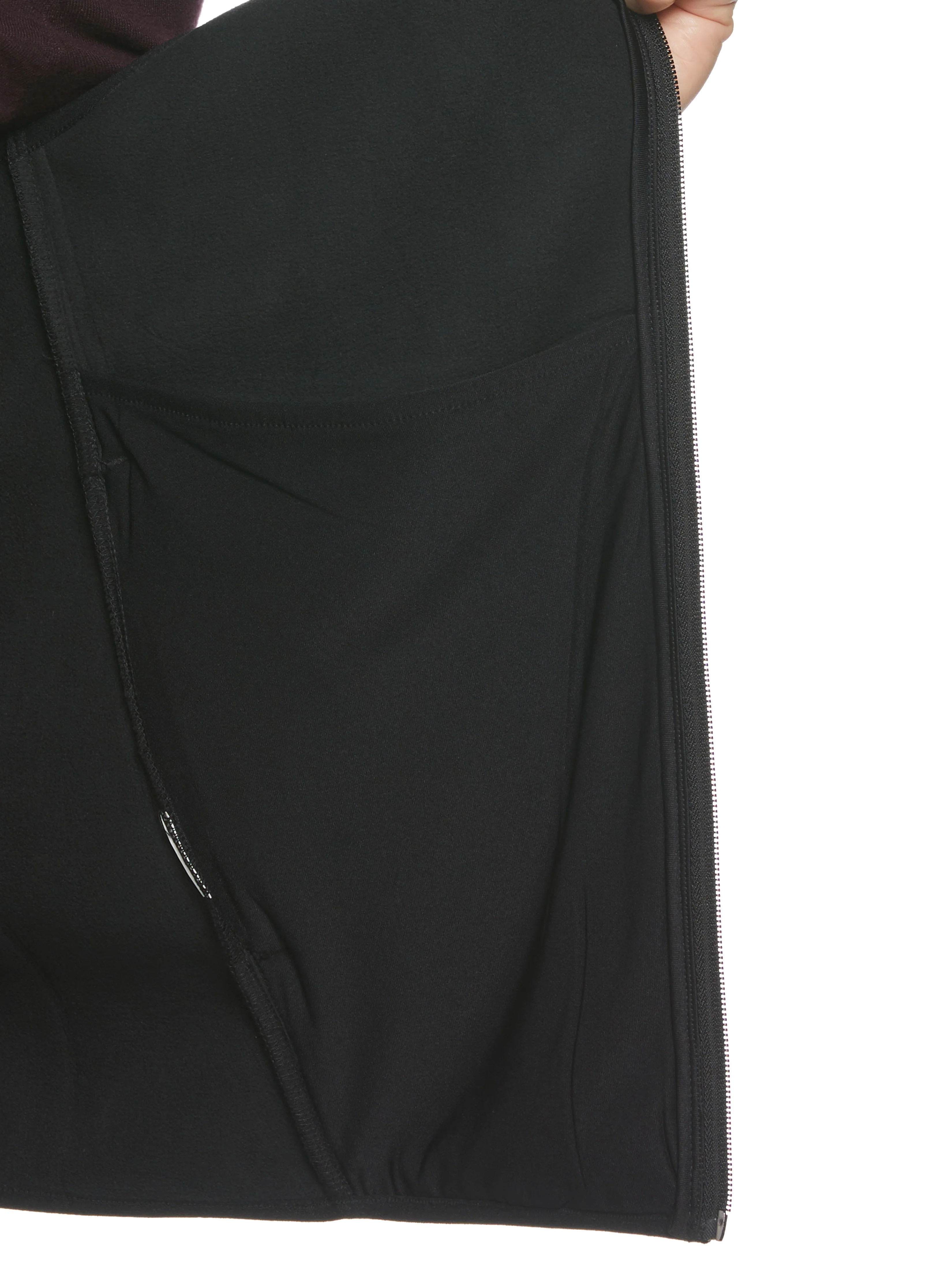Solid Stretch Full-Zip Fleece Vest - Image 3