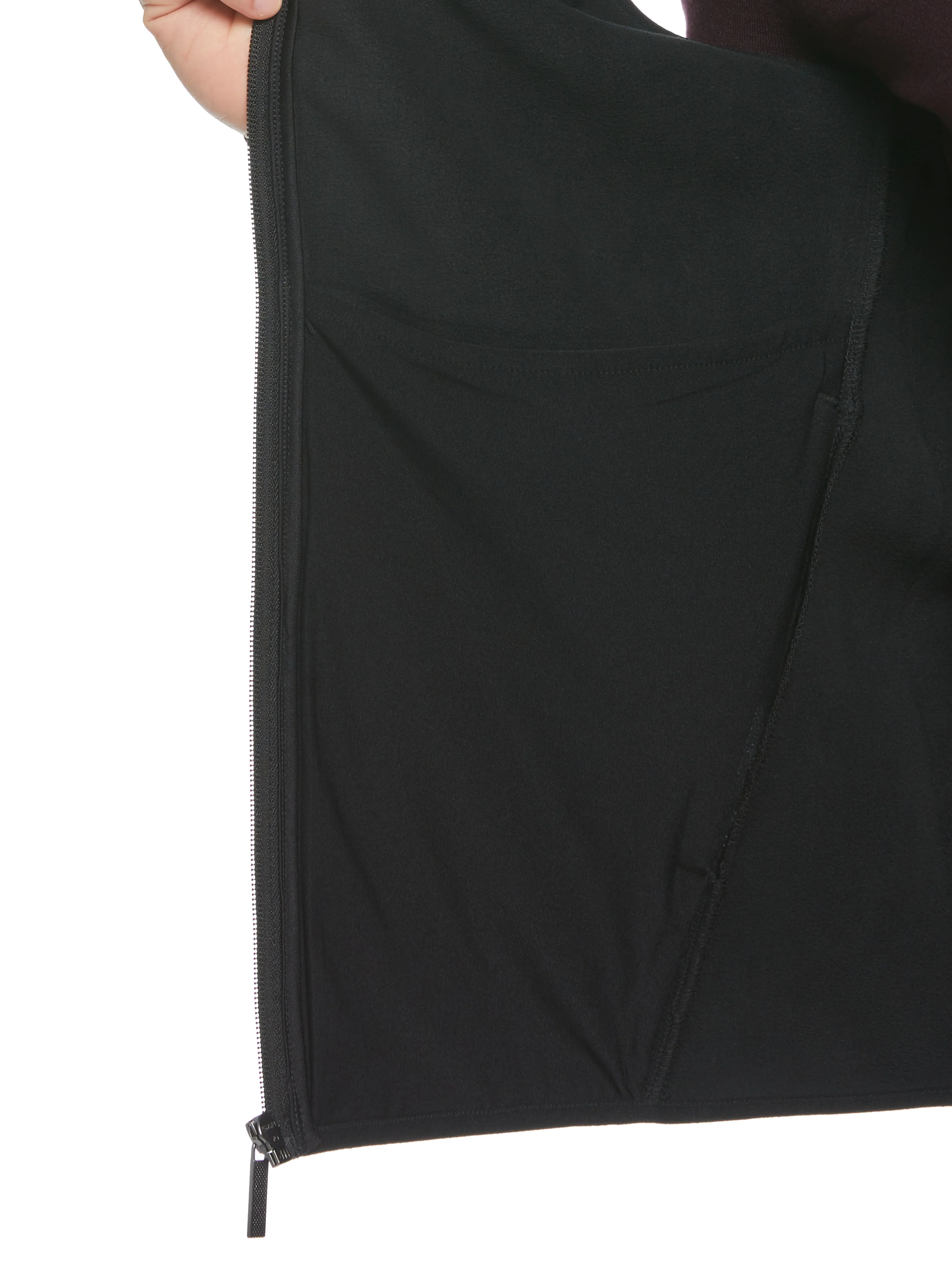 Solid Stretch Full-Zip Fleece Vest - Image 4