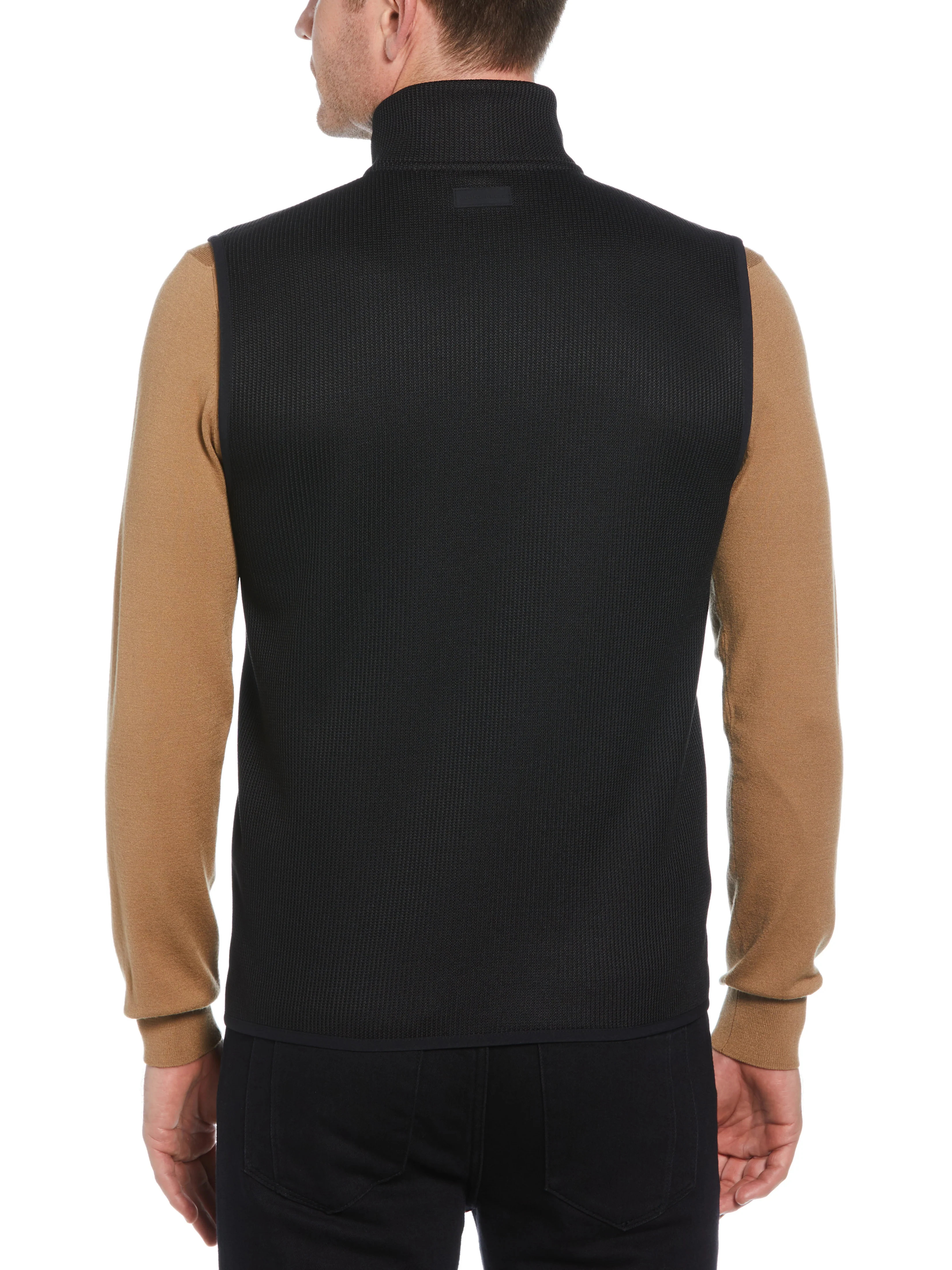 Solid Stretch Full-Zip Fleece Vest - Image 5