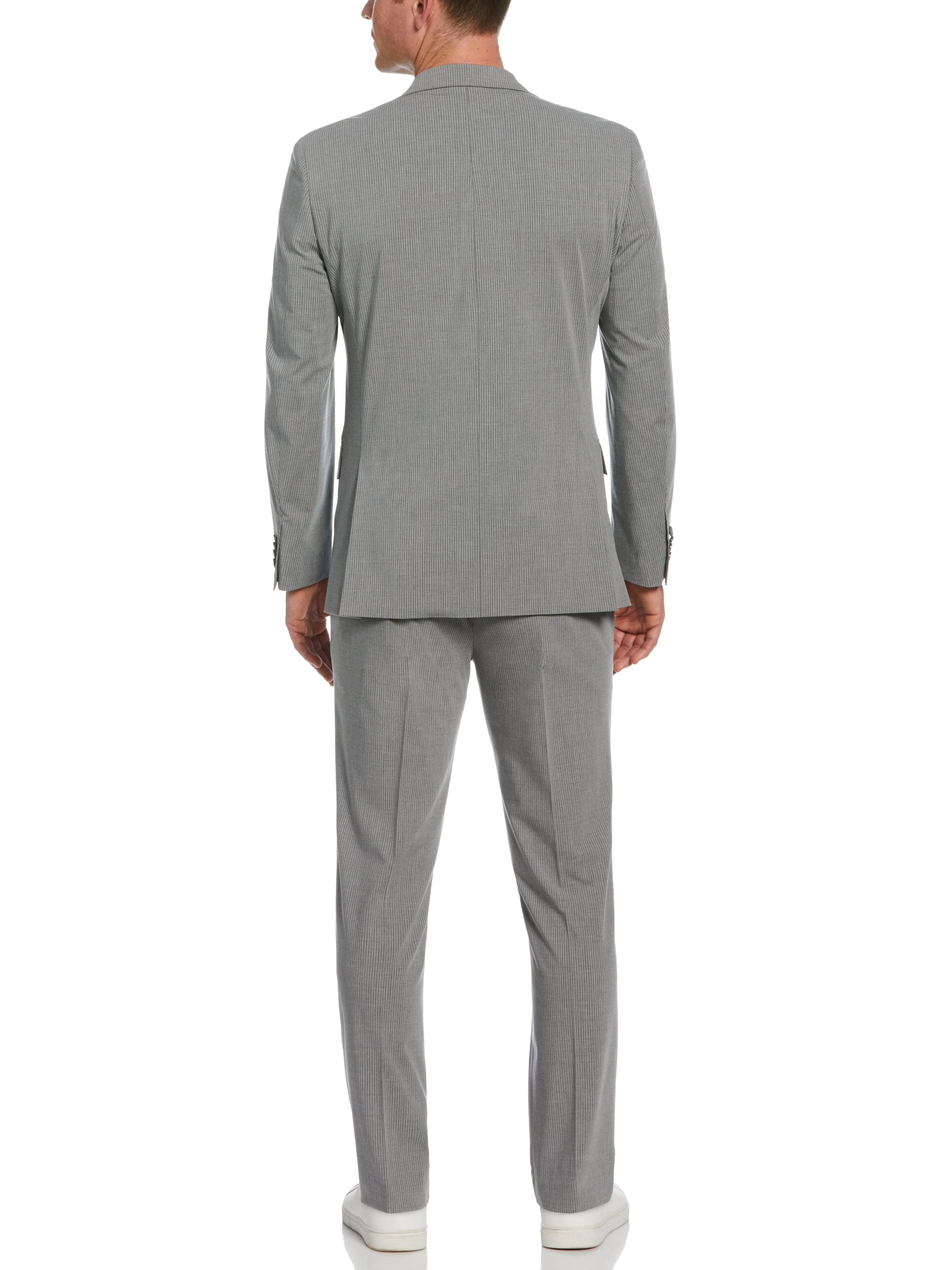Slim Fit Pinstripe Suit Jacket - Image 5