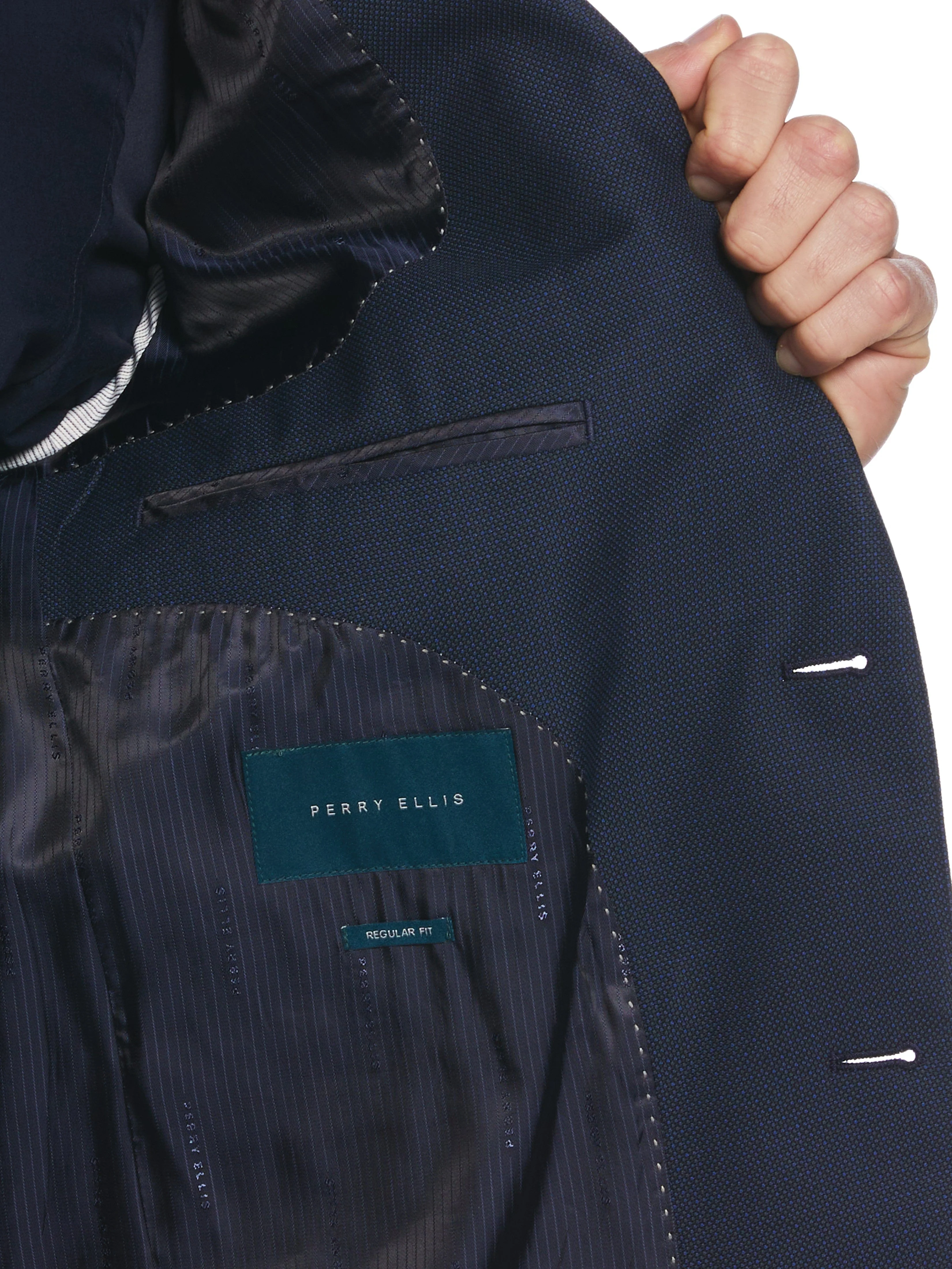 Performance Stretch Notched Lapel Suit Jacket - Image 5