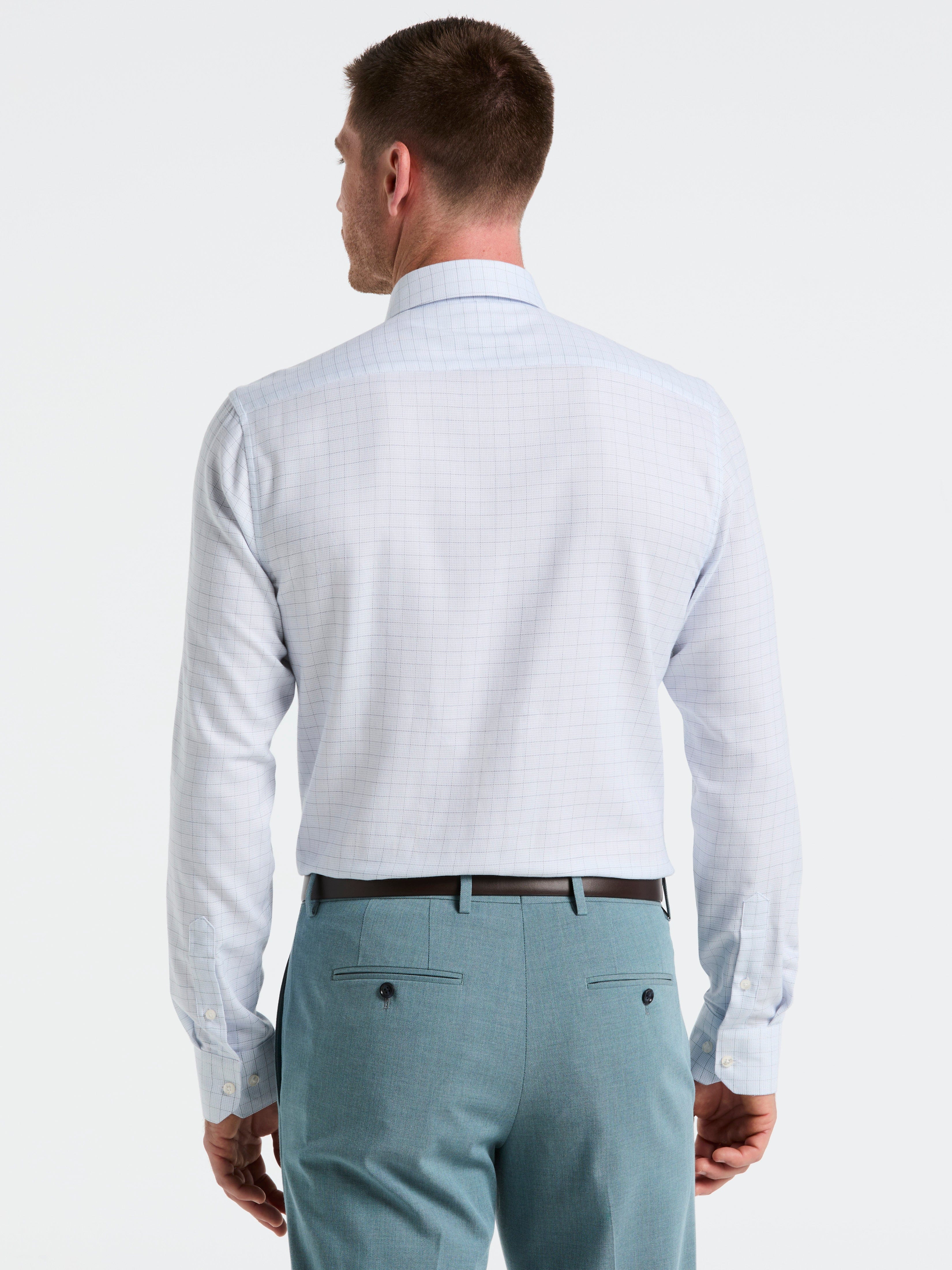 Stretch Checkered Dress Shirt - Image 2