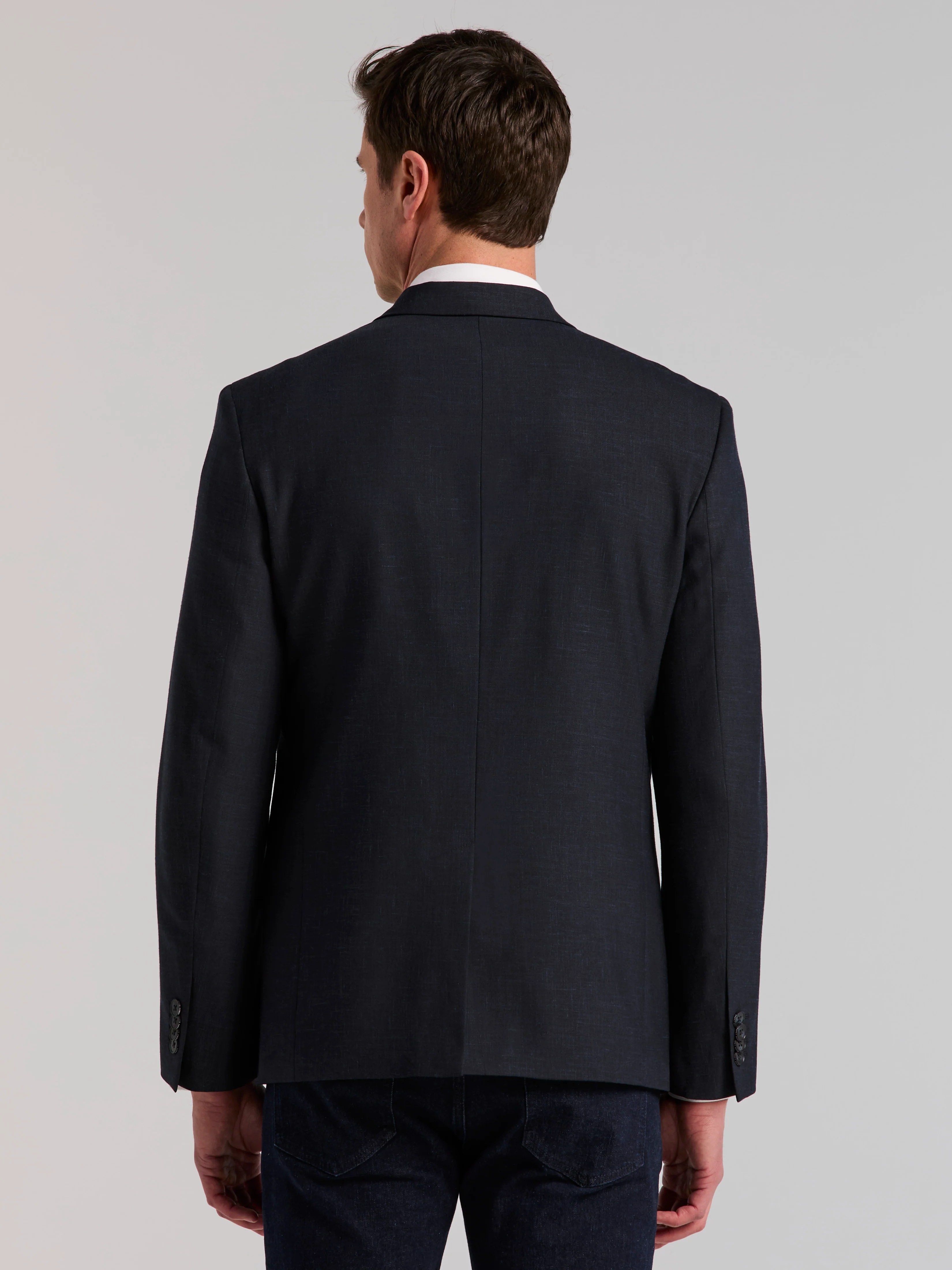 Stretch Double Breasted Suit Jacket - Image 4