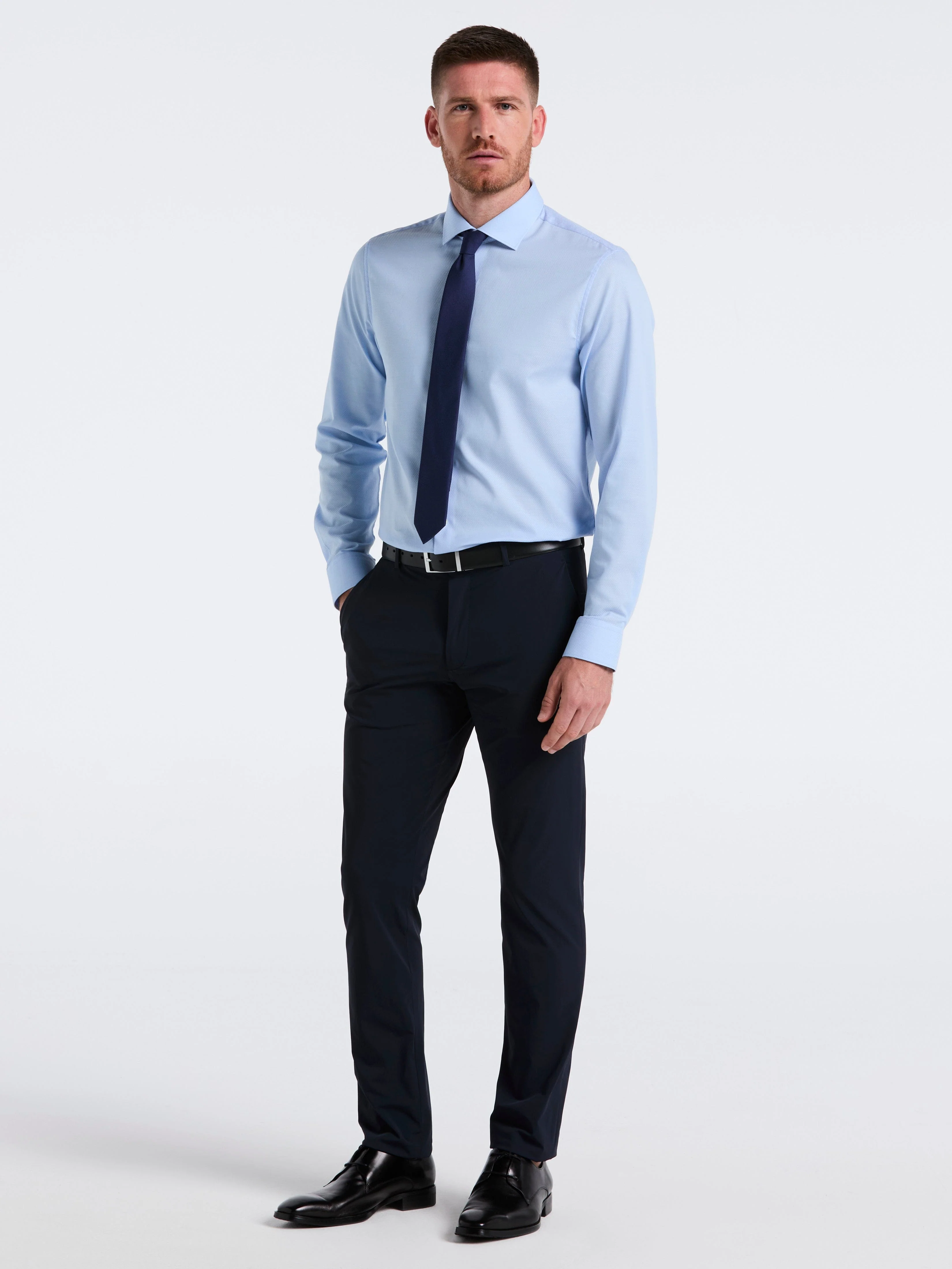 Stretch Micro Geo Print Dress Shirt - Image 2
