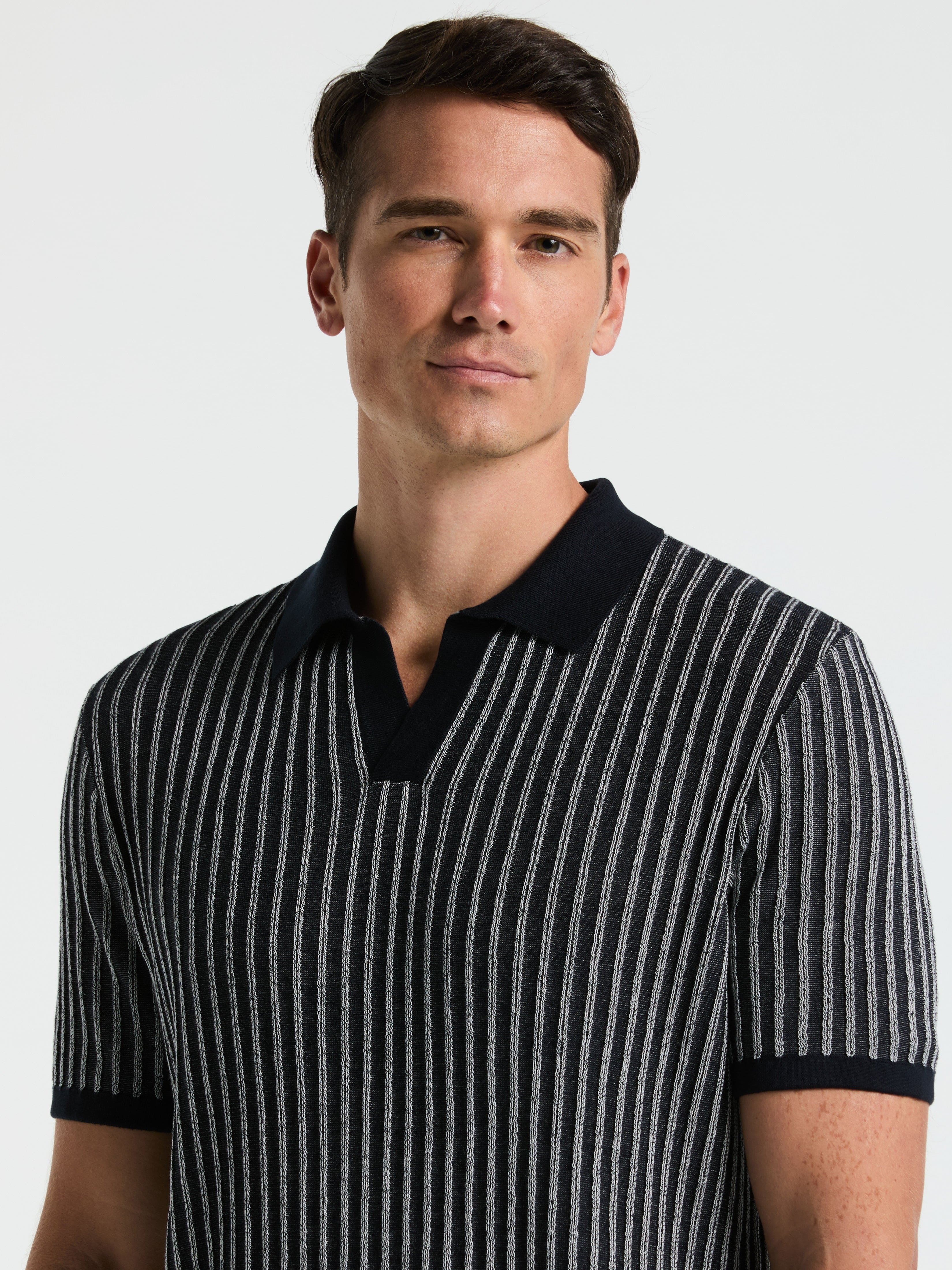 Striped Polo Sweater - Image 3