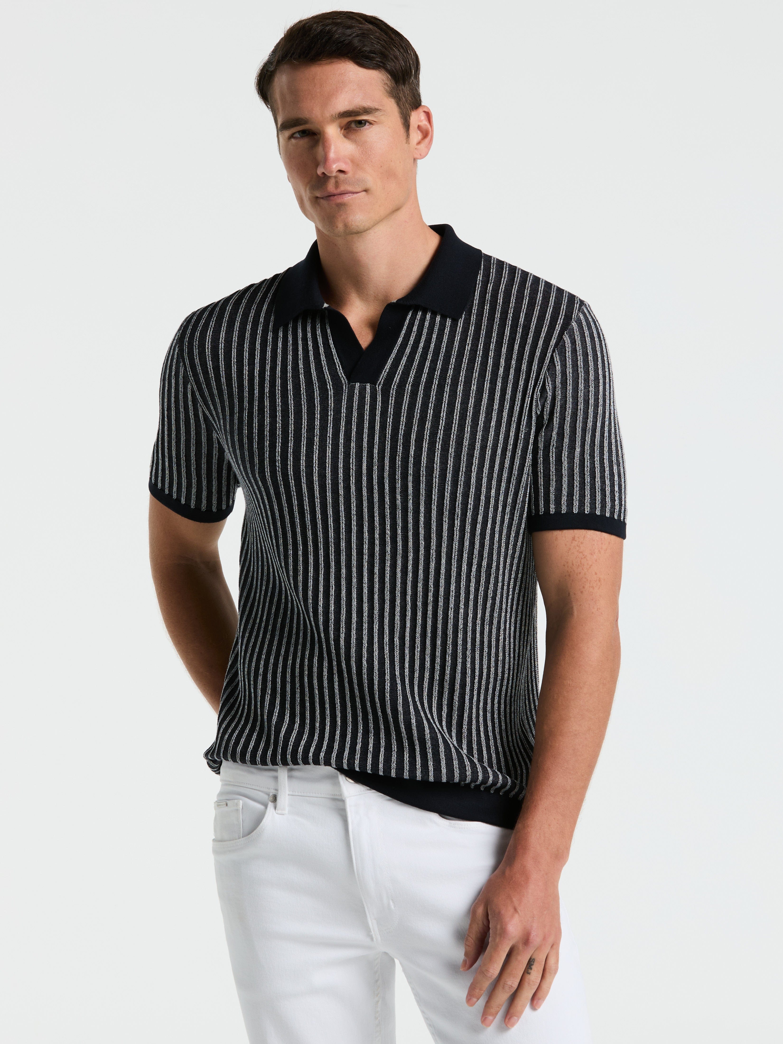 Striped Polo Sweater - Image 4
