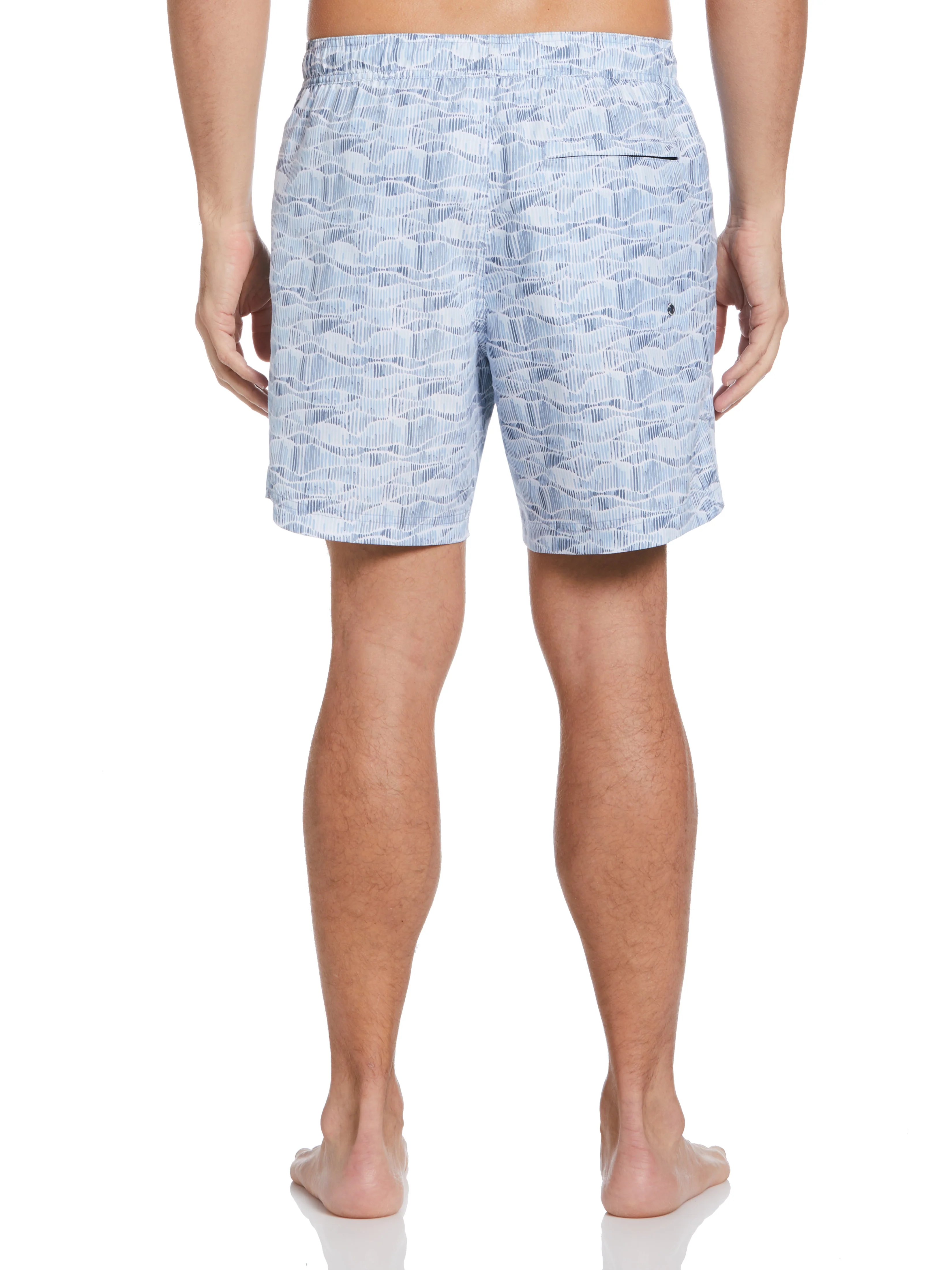 Striped Wave Swim Shorts