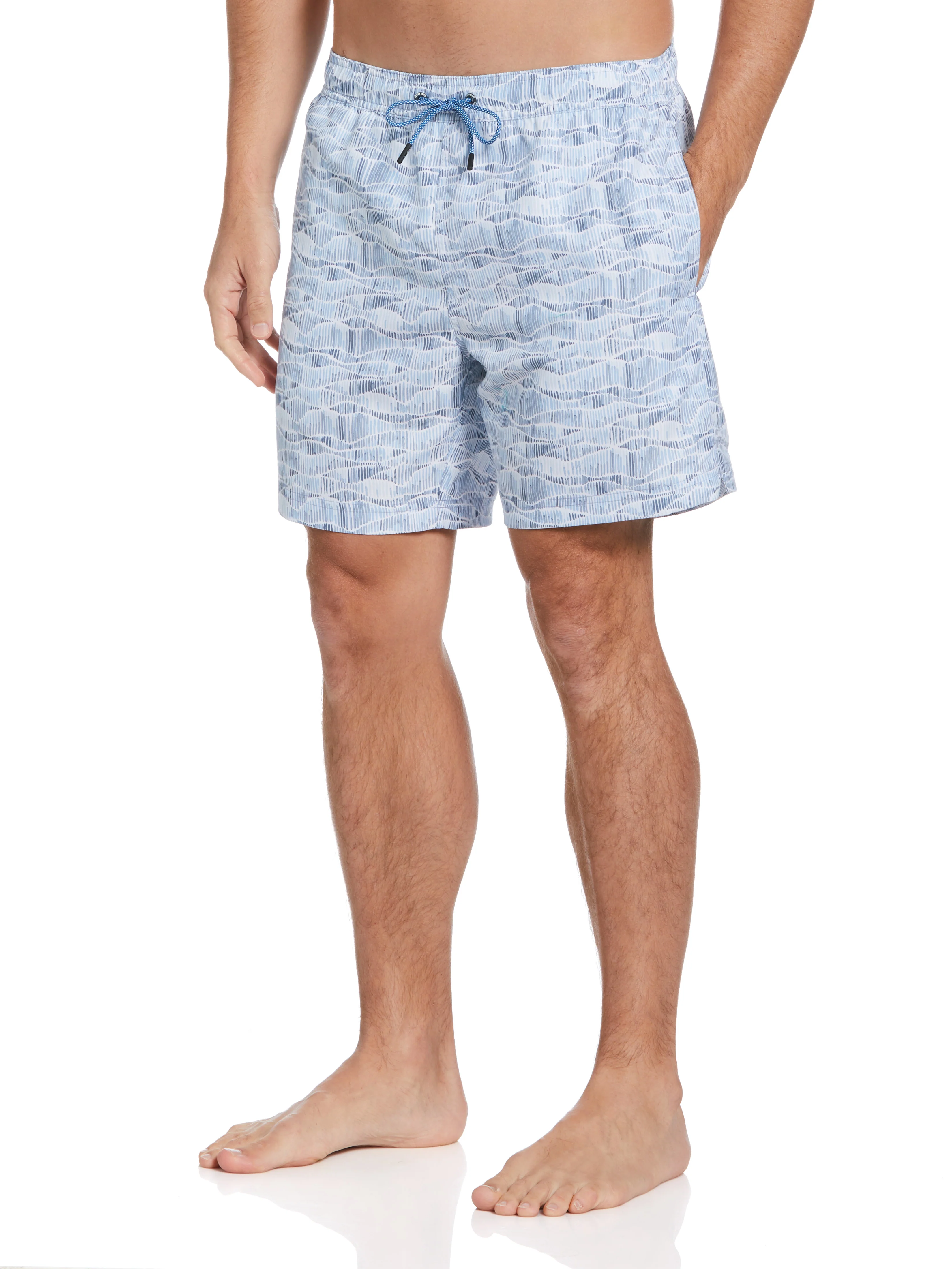 Striped Wave Swim Shorts - Image 3