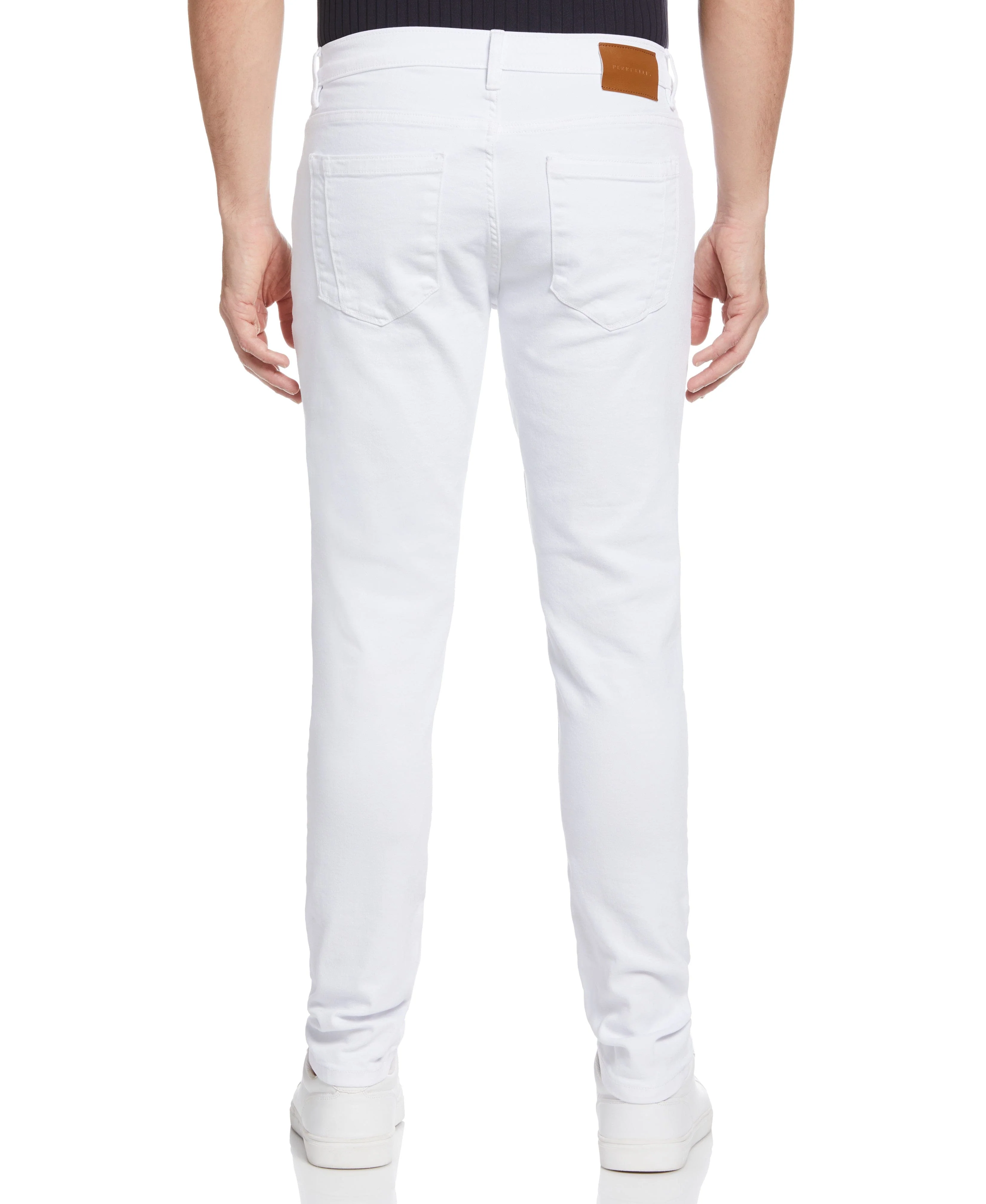 Recover™ Slim Tapered Fit White Denim Jeans - Image 2