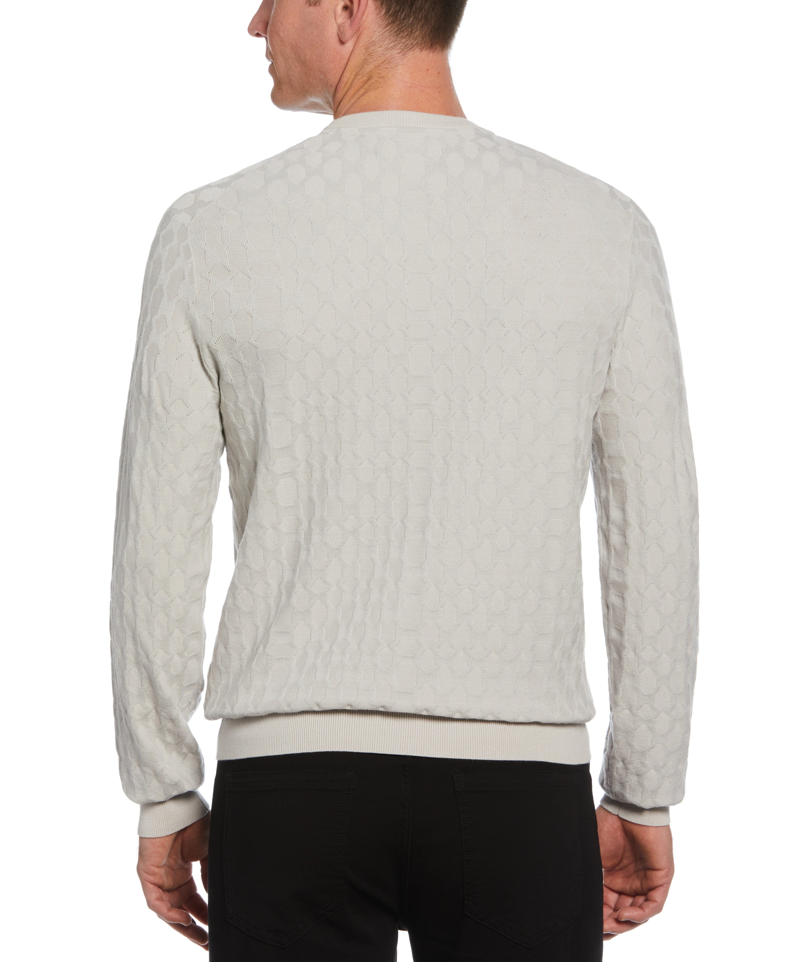 Tech Knit Geo Print Crew Neck Sweater - Image 2