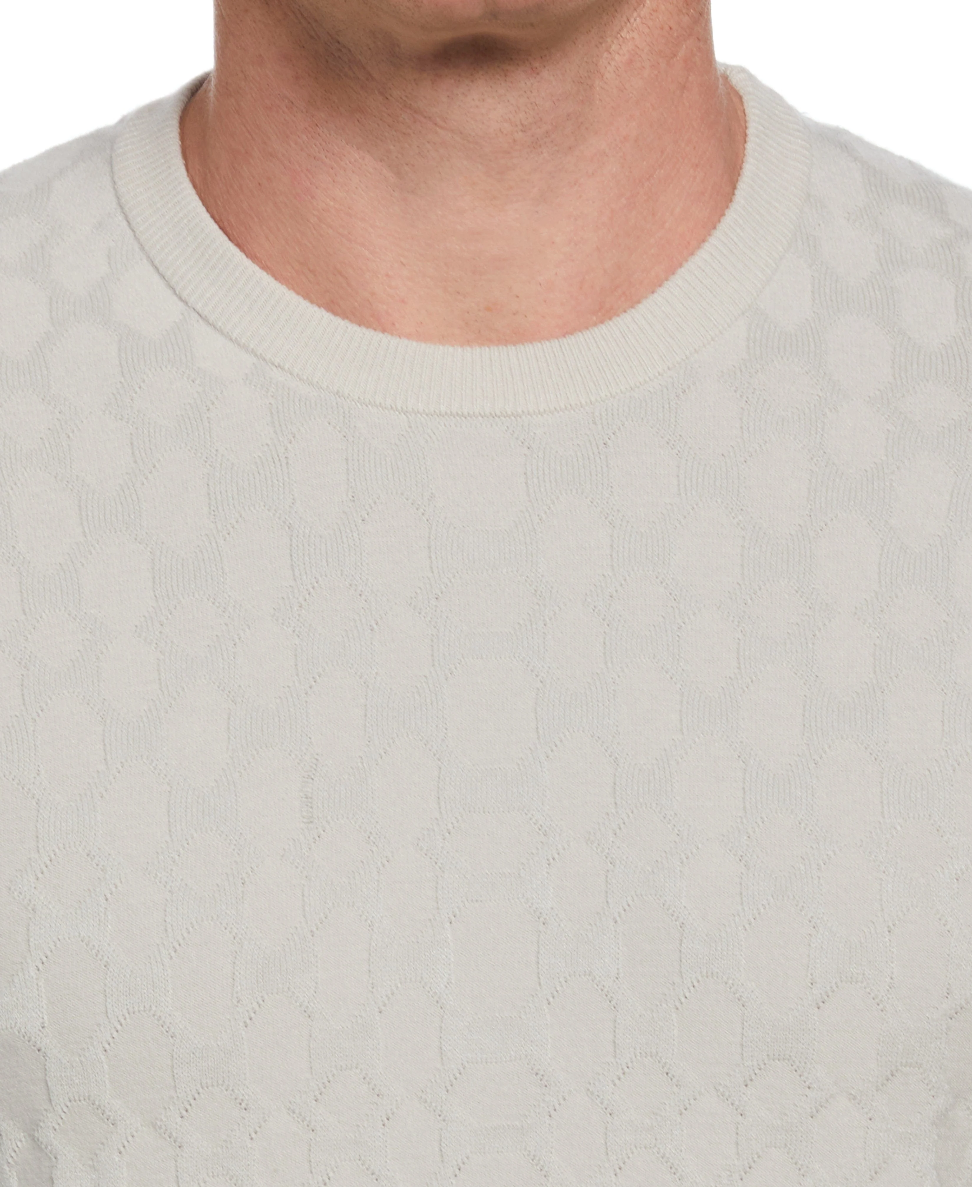 Tech Knit Geo Print Crew Neck Sweater - Image 3