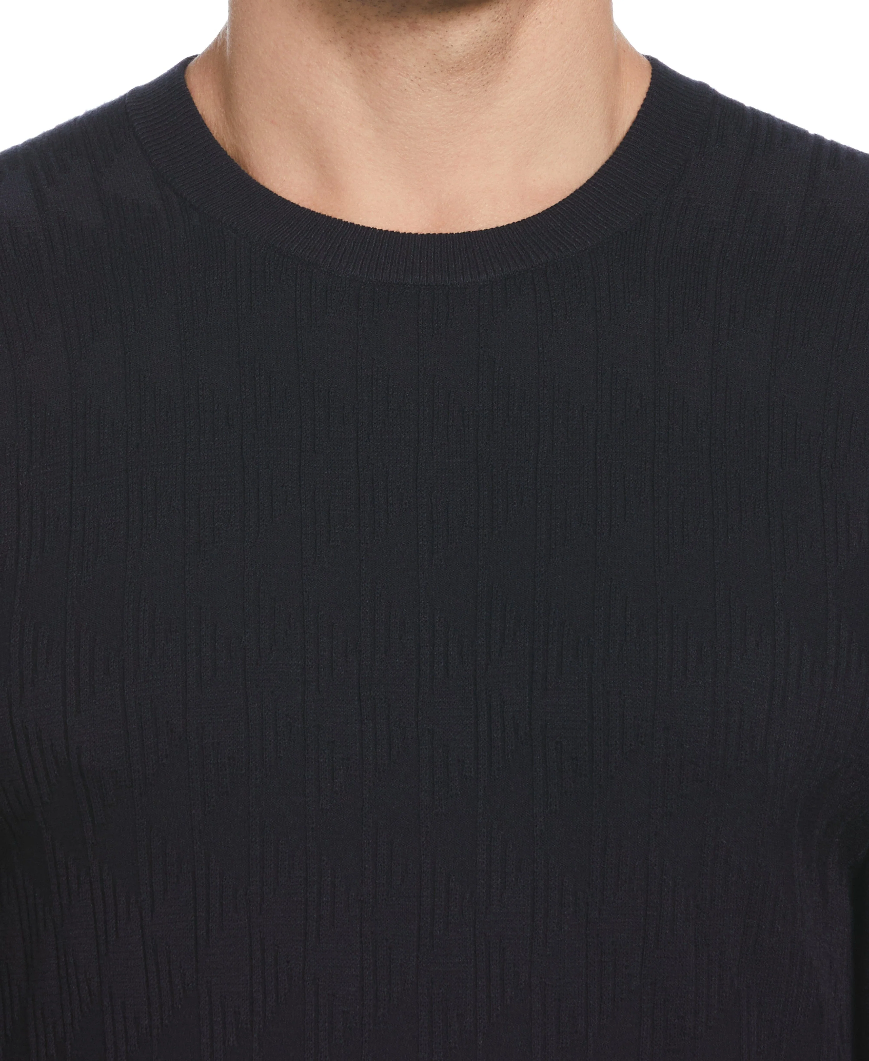 Tech Knit Stitch Crew Neck Sweater - Image 3