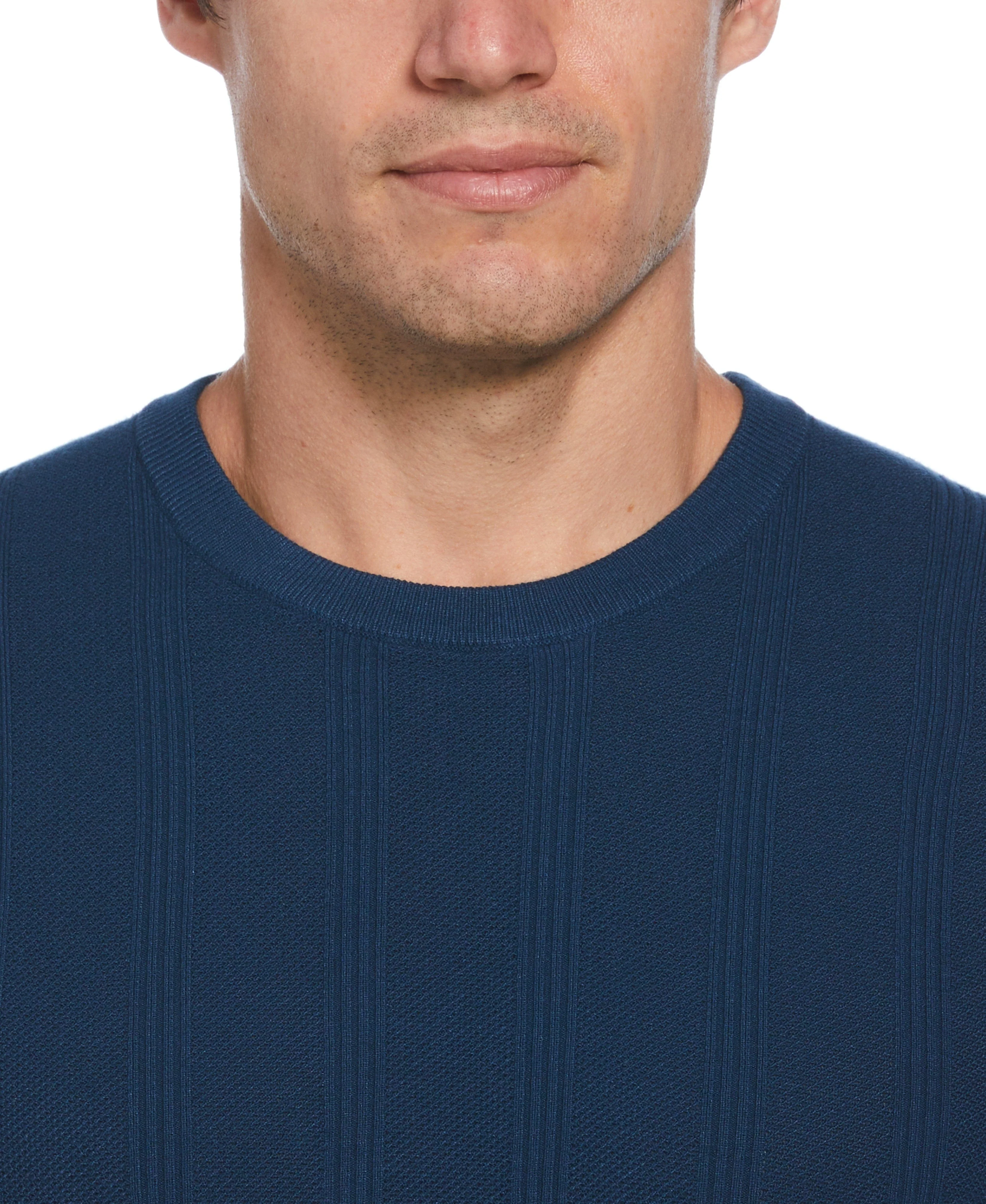 Tech Knit Striped Crew Neck Shirt - Image 3