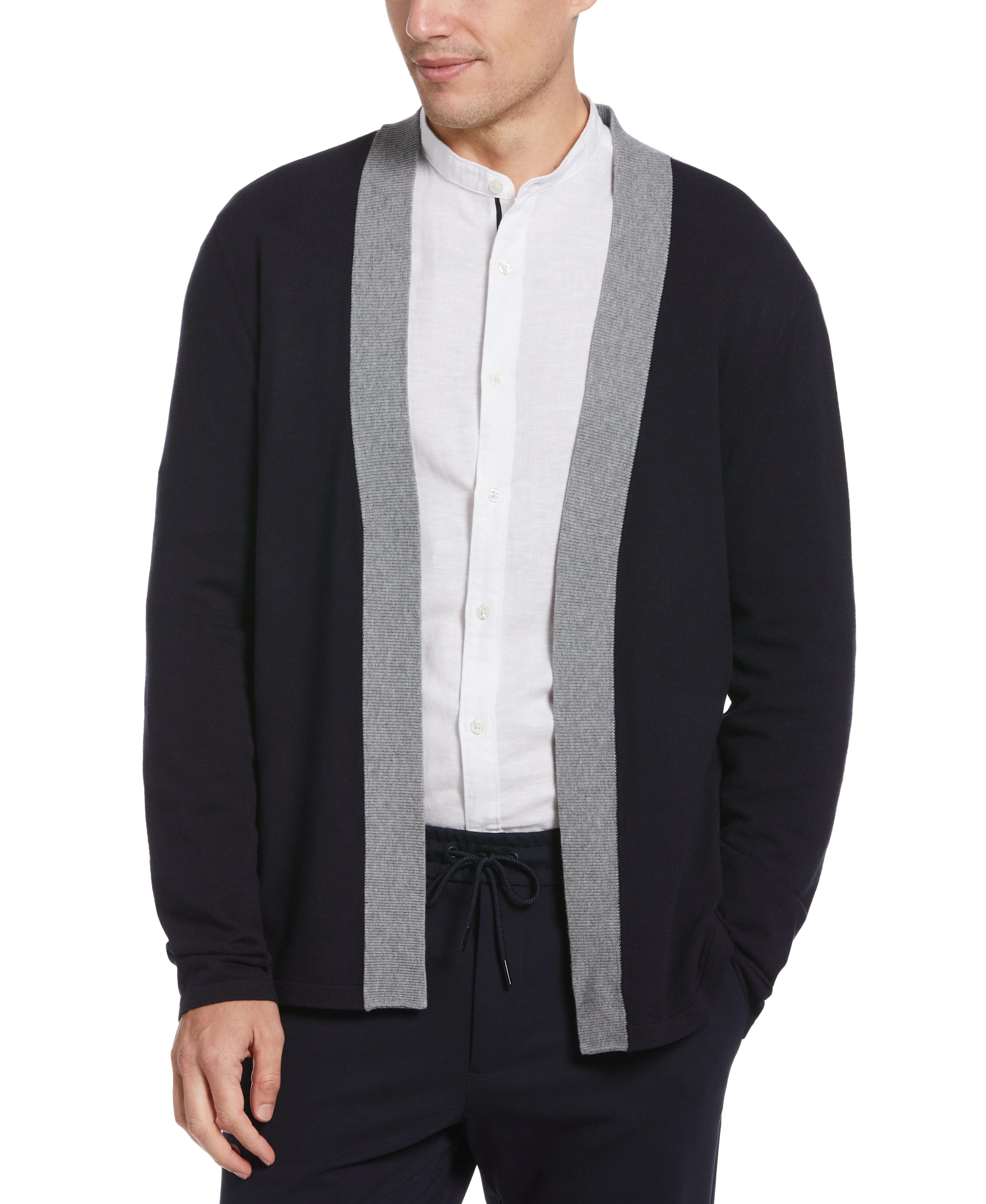 Tech Knit Open Cardigan Sweater - Image 3