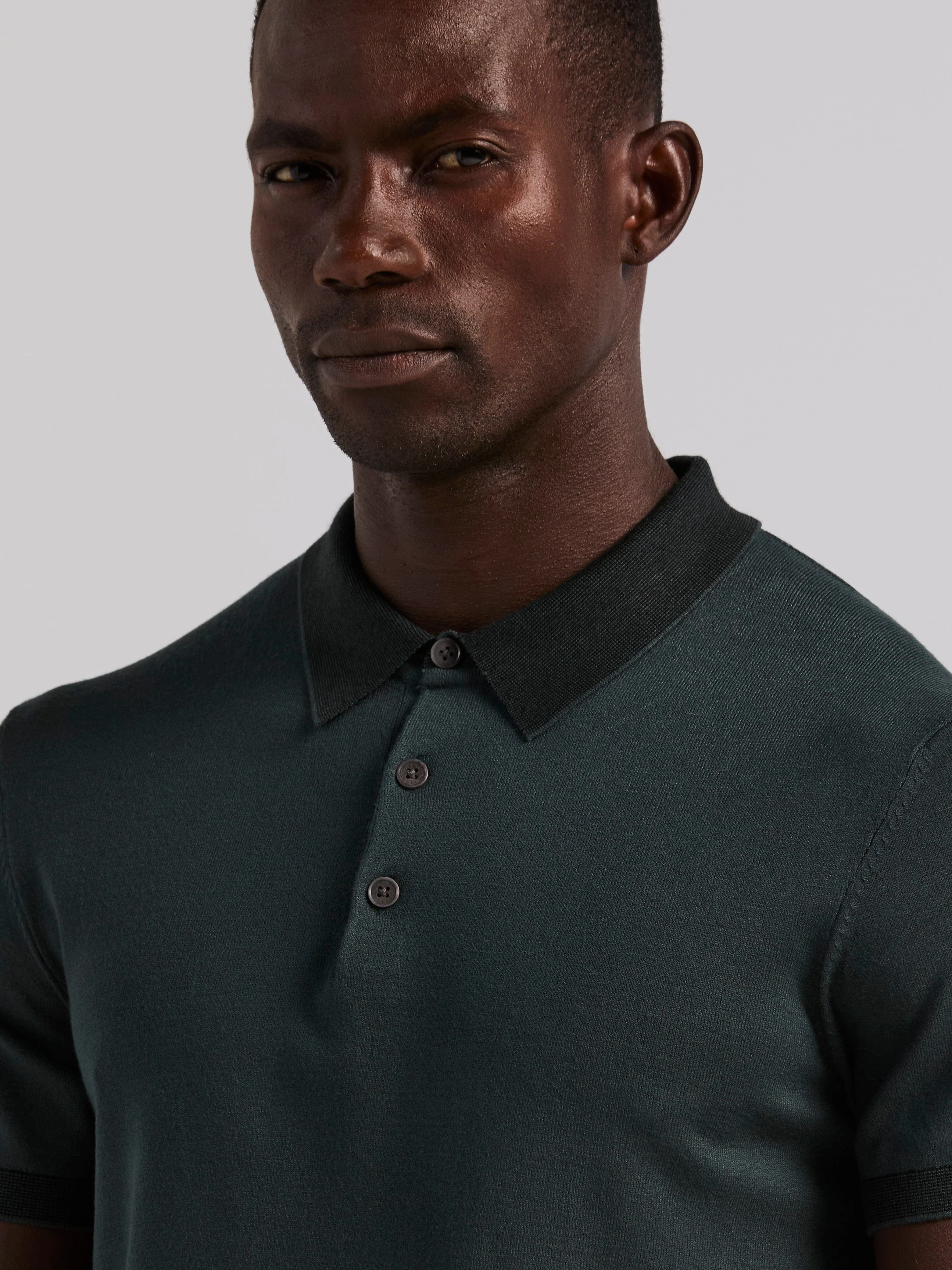 Tech Knit Contrast Sweater Polo - Image 2