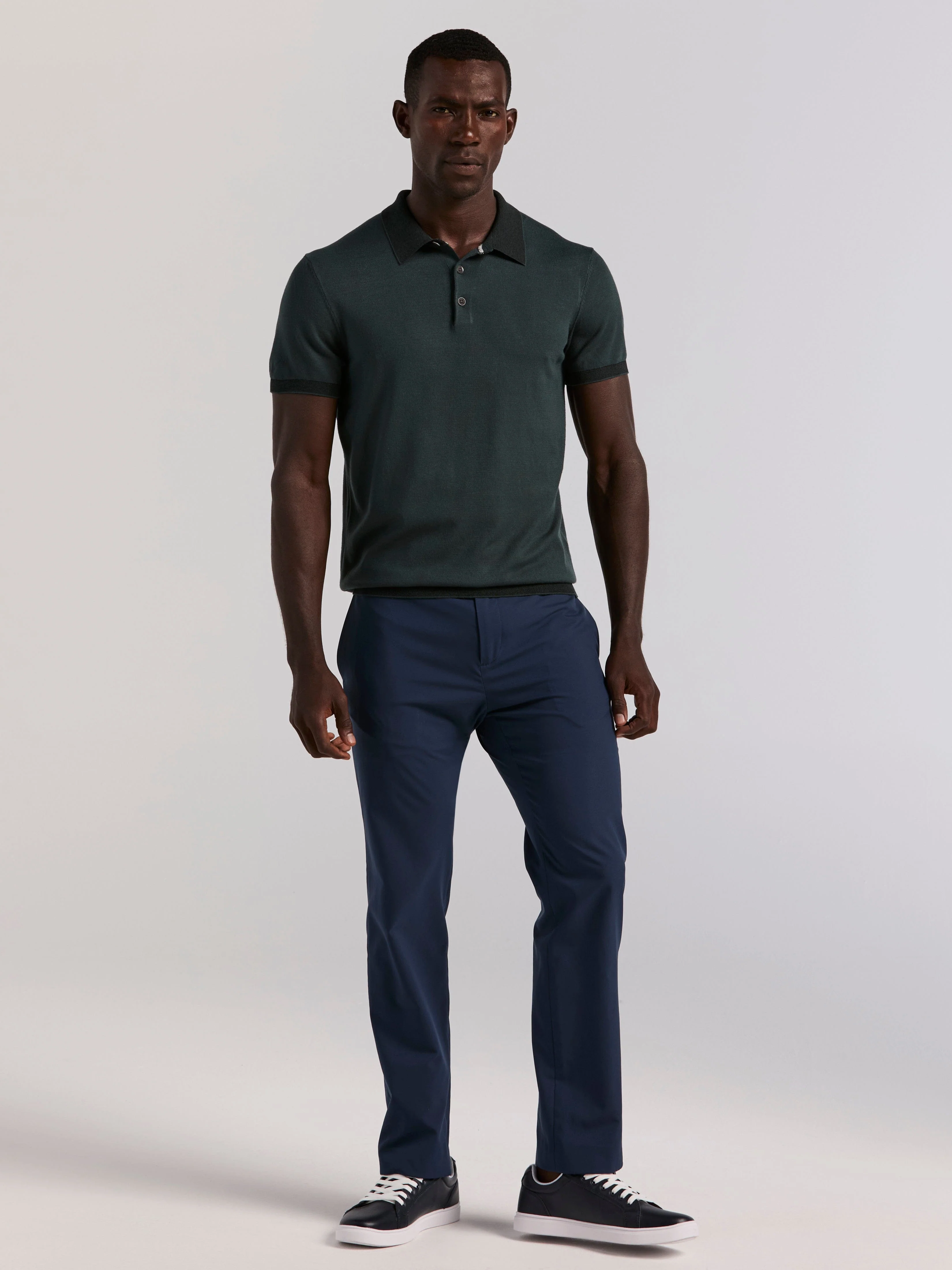 Tech Knit Contrast Sweater Polo - Image 4