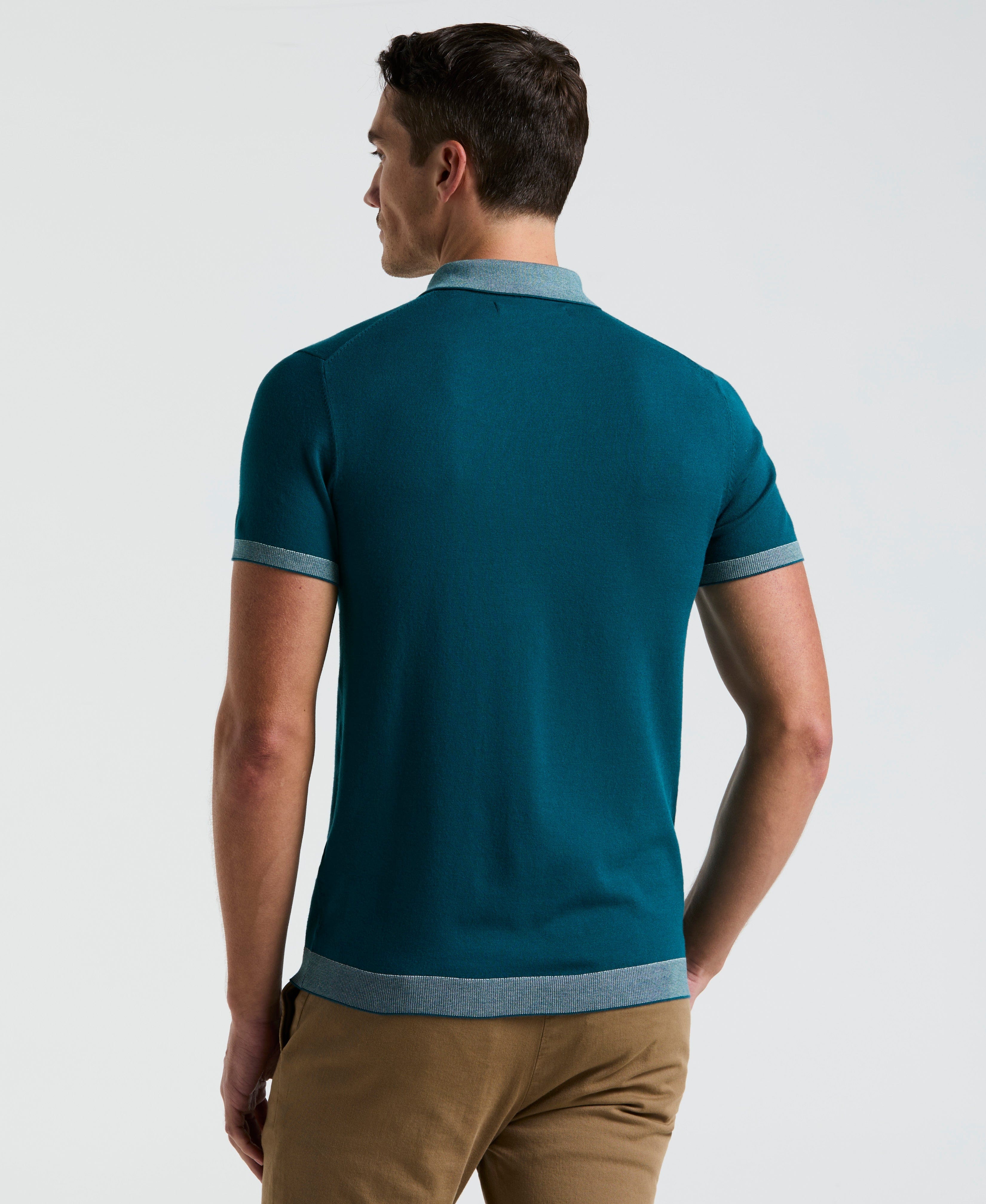 Tech Knit Contrast Sweater Polo - Image 2