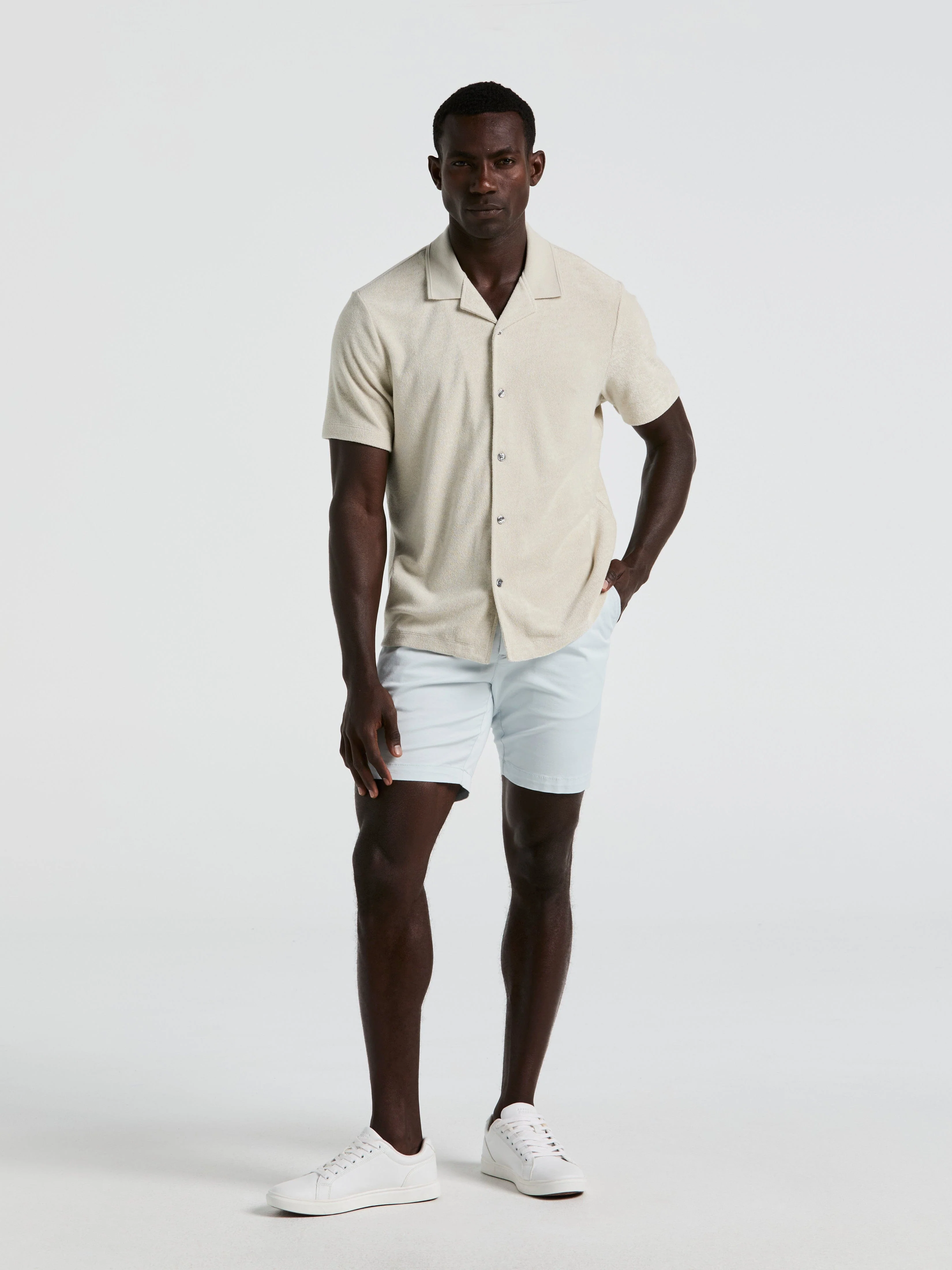 Terry Camp Collar Shirt - Image 2