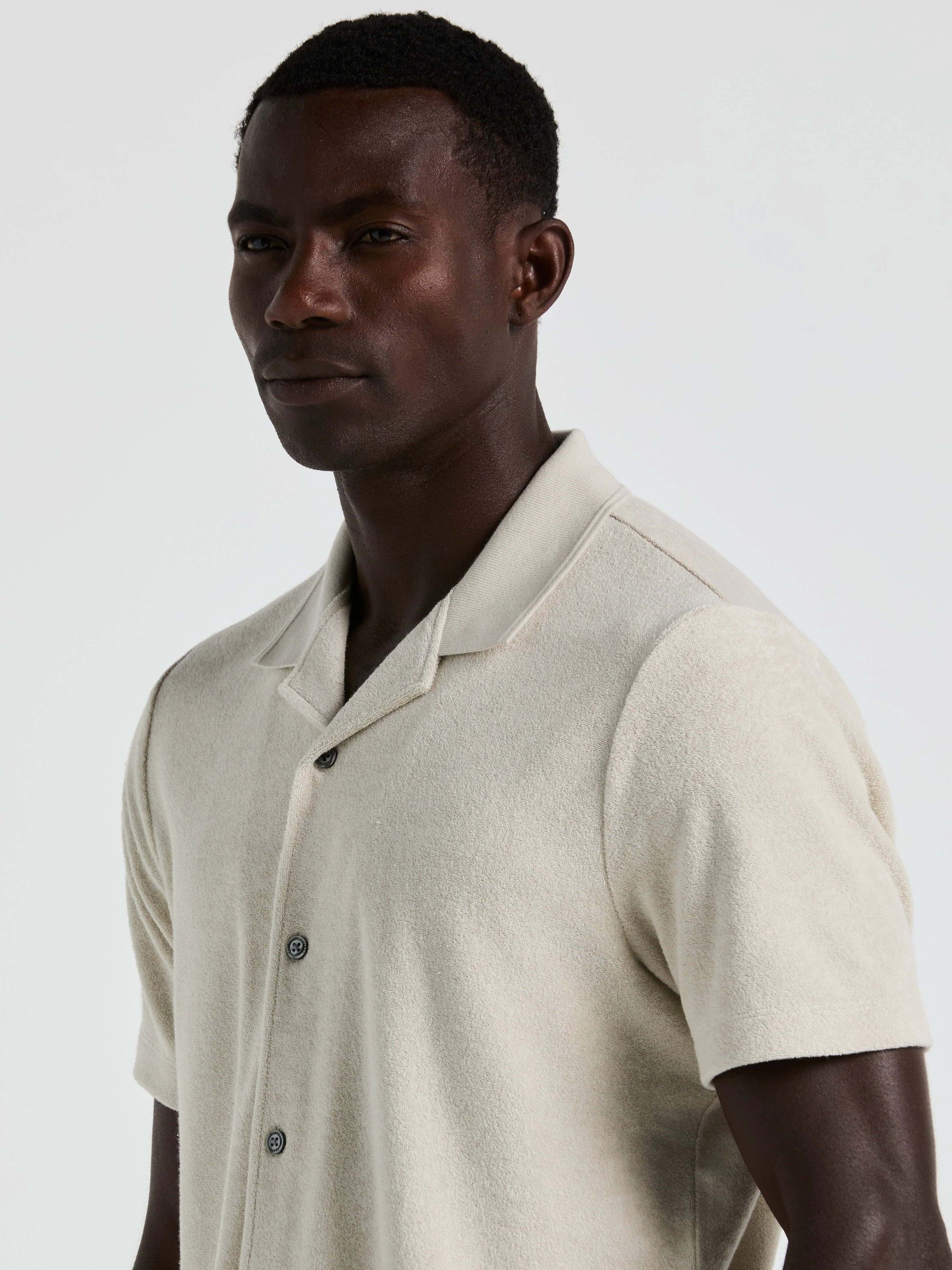 Terry Camp Collar Shirt - Image 3