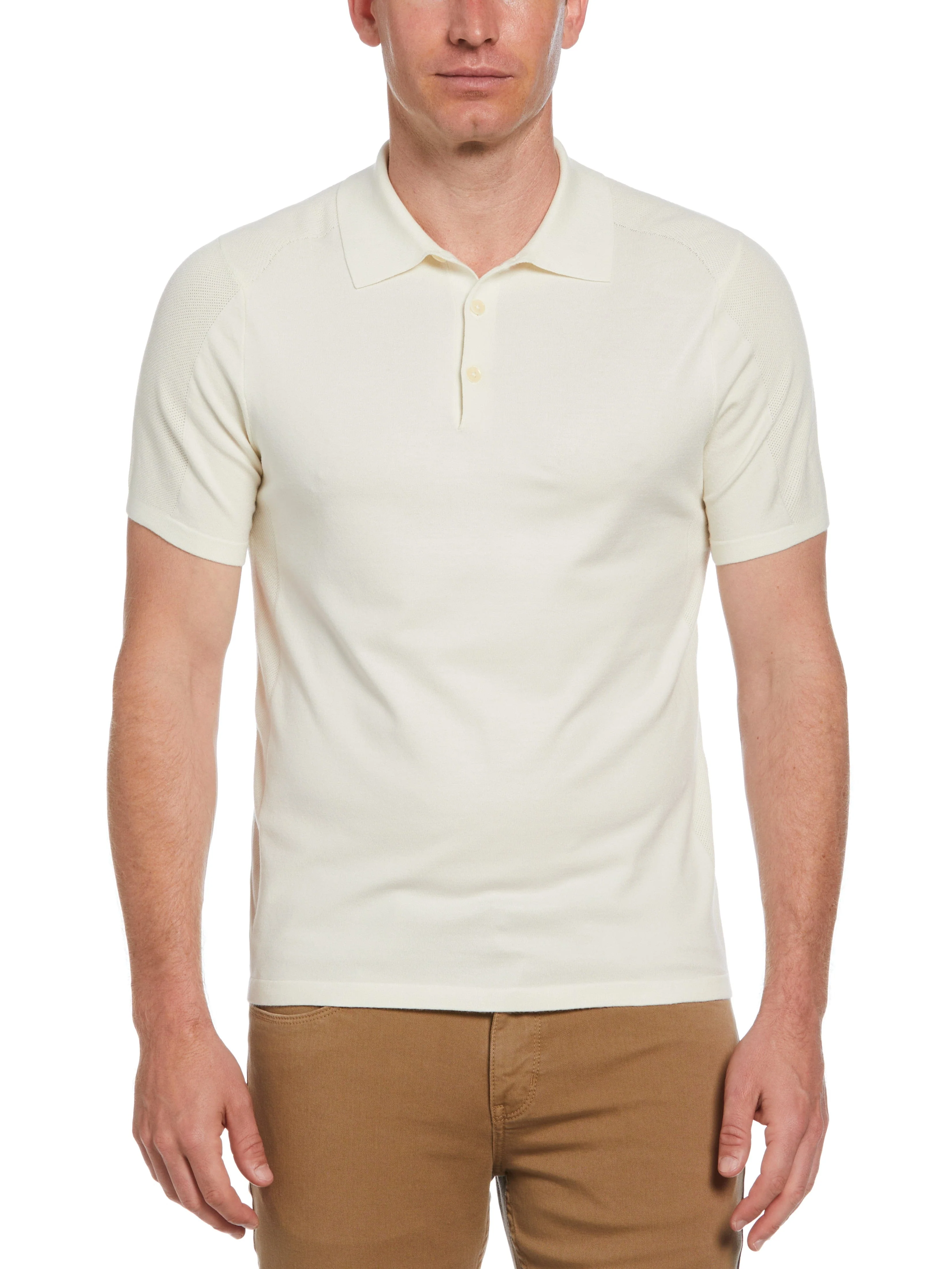 Solid Tech Knit Texture Polo - Image 4