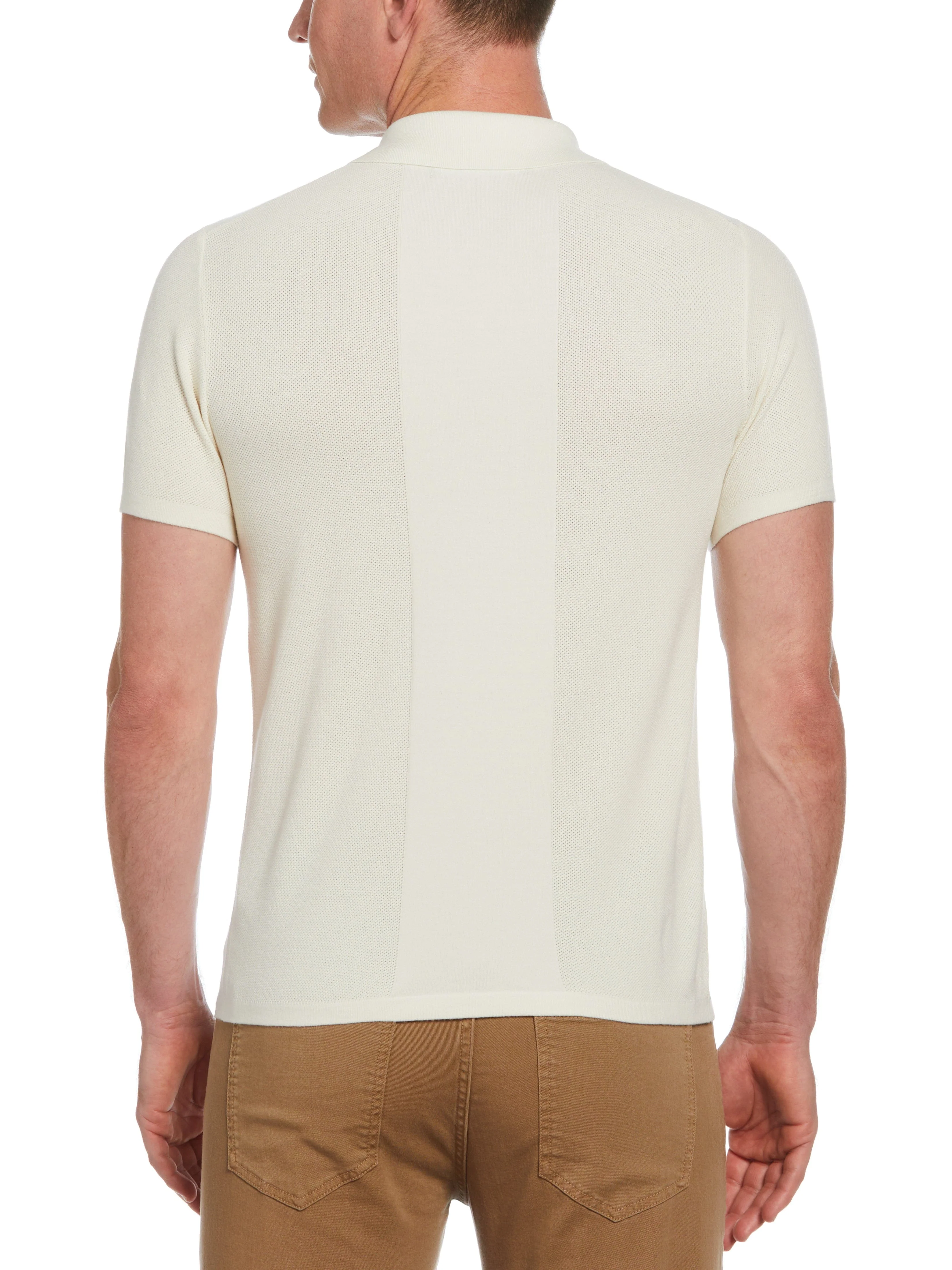 Solid Tech Knit Texture Polo - Image 5