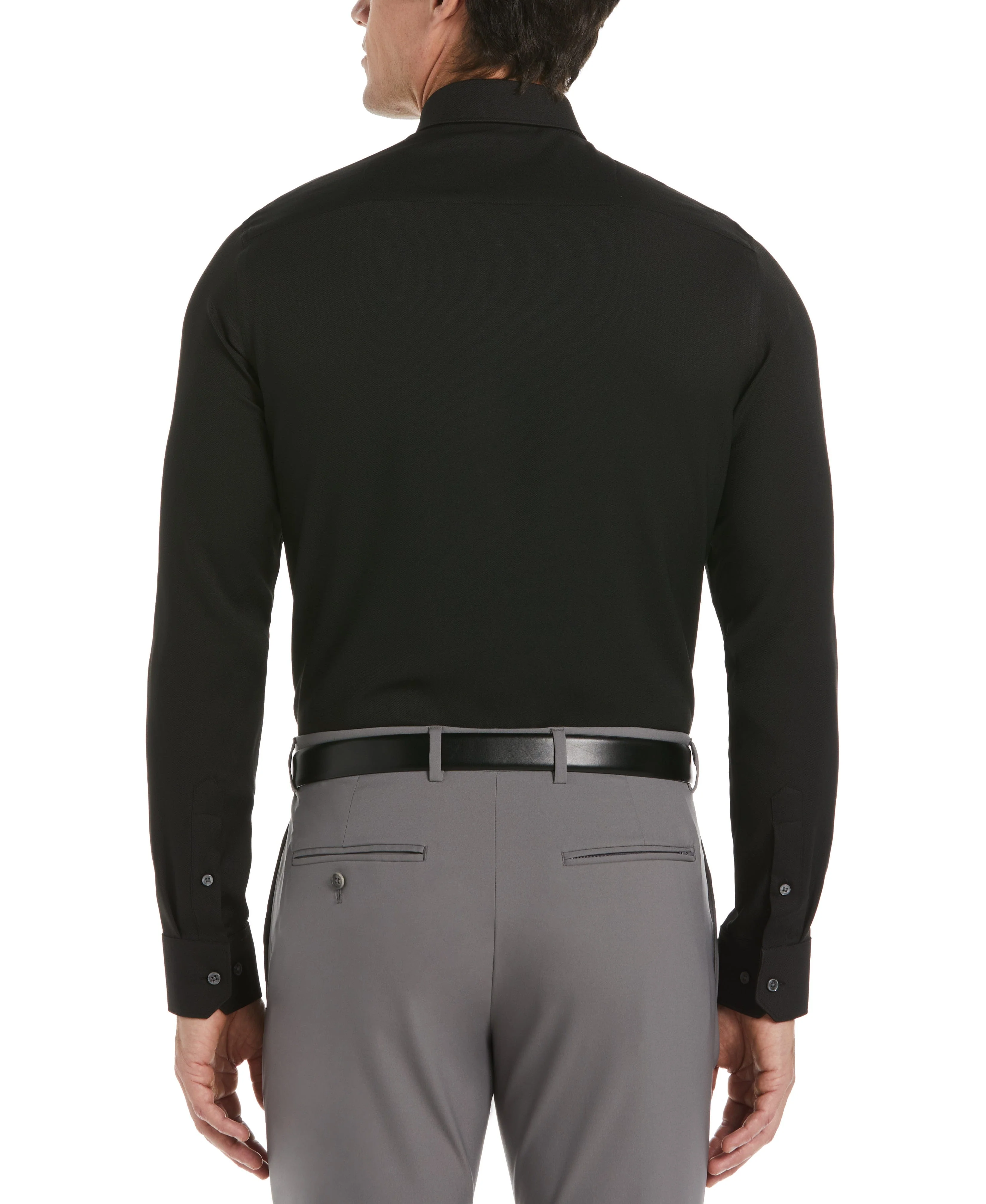 Slim Fit Tech Textured Dobby Dress Shirt - Image 2