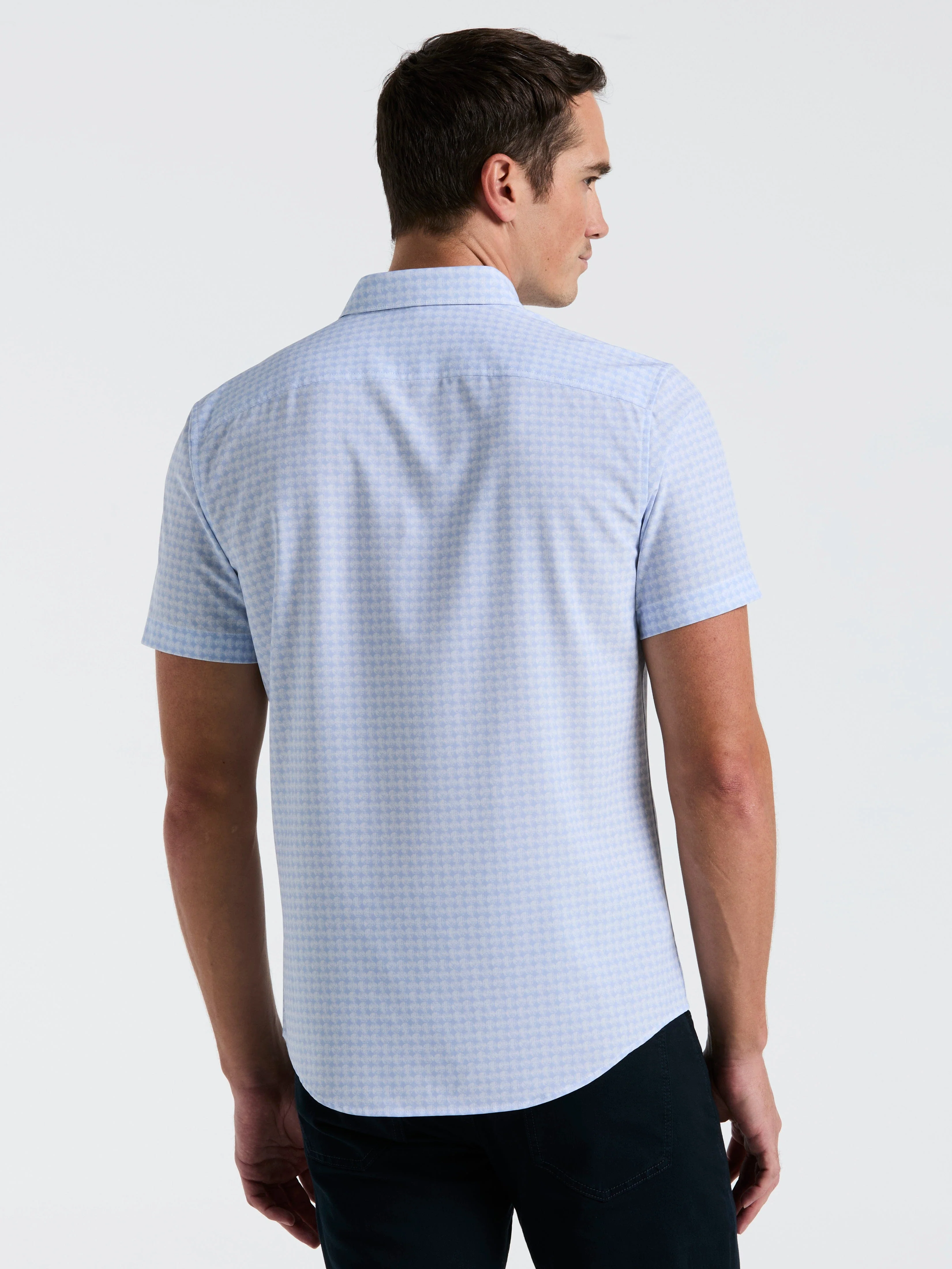 Textured Dot Slim Fit Shirt - Image 2