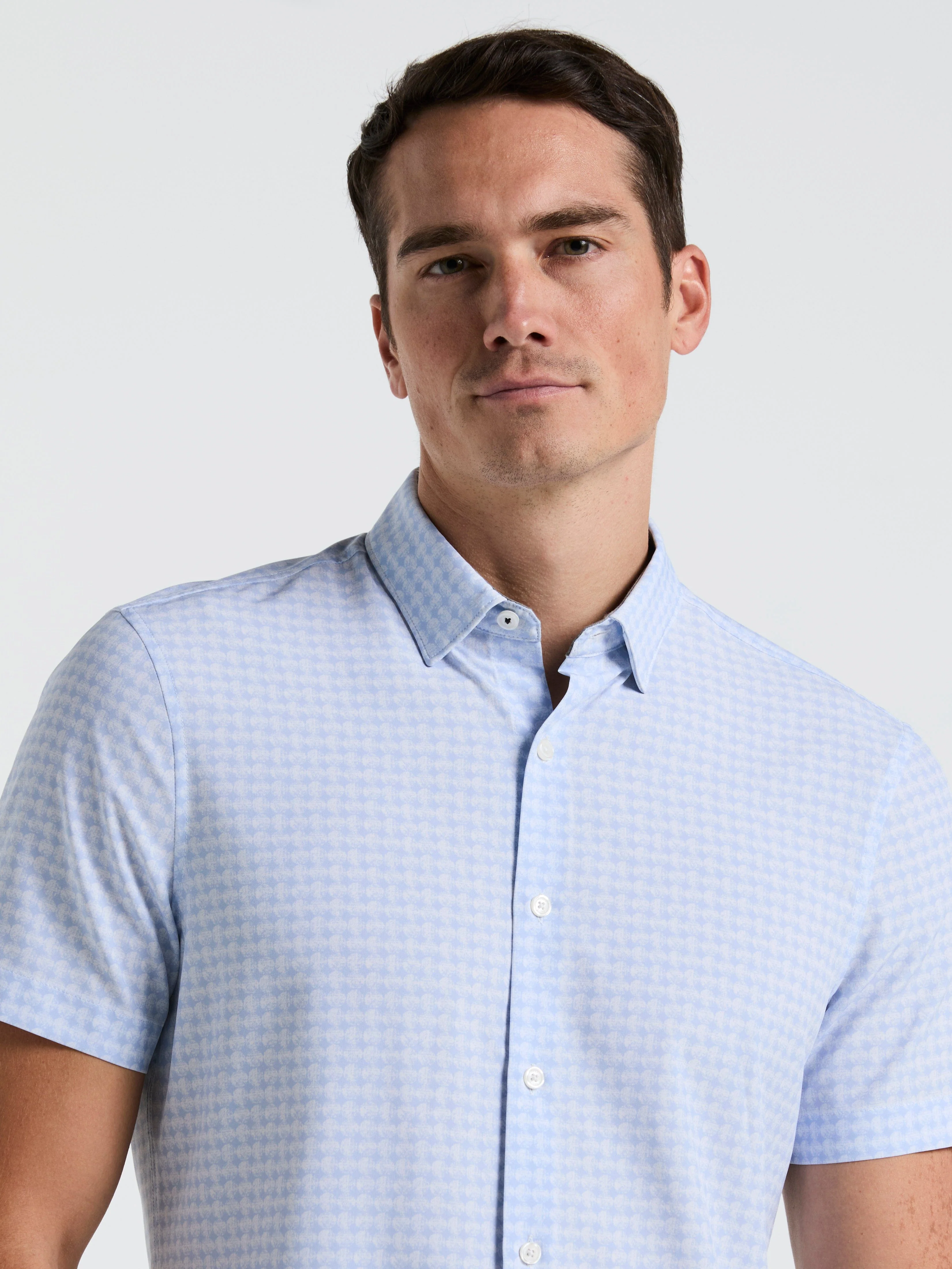 Textured Dot Slim Fit Shirt - Image 4